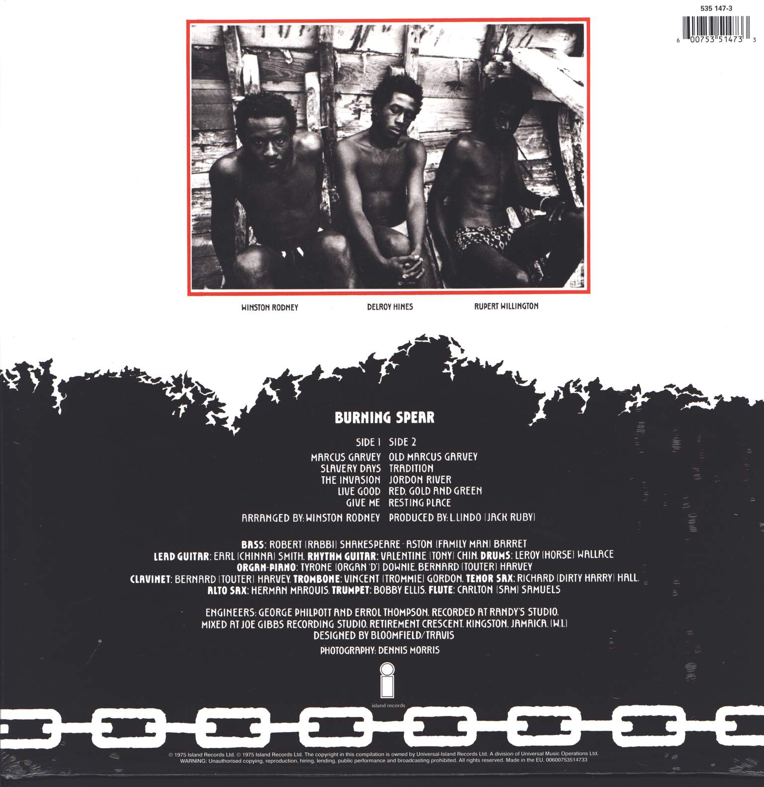 Burning Spear: Marcus Garvey, LP (Vinyl)