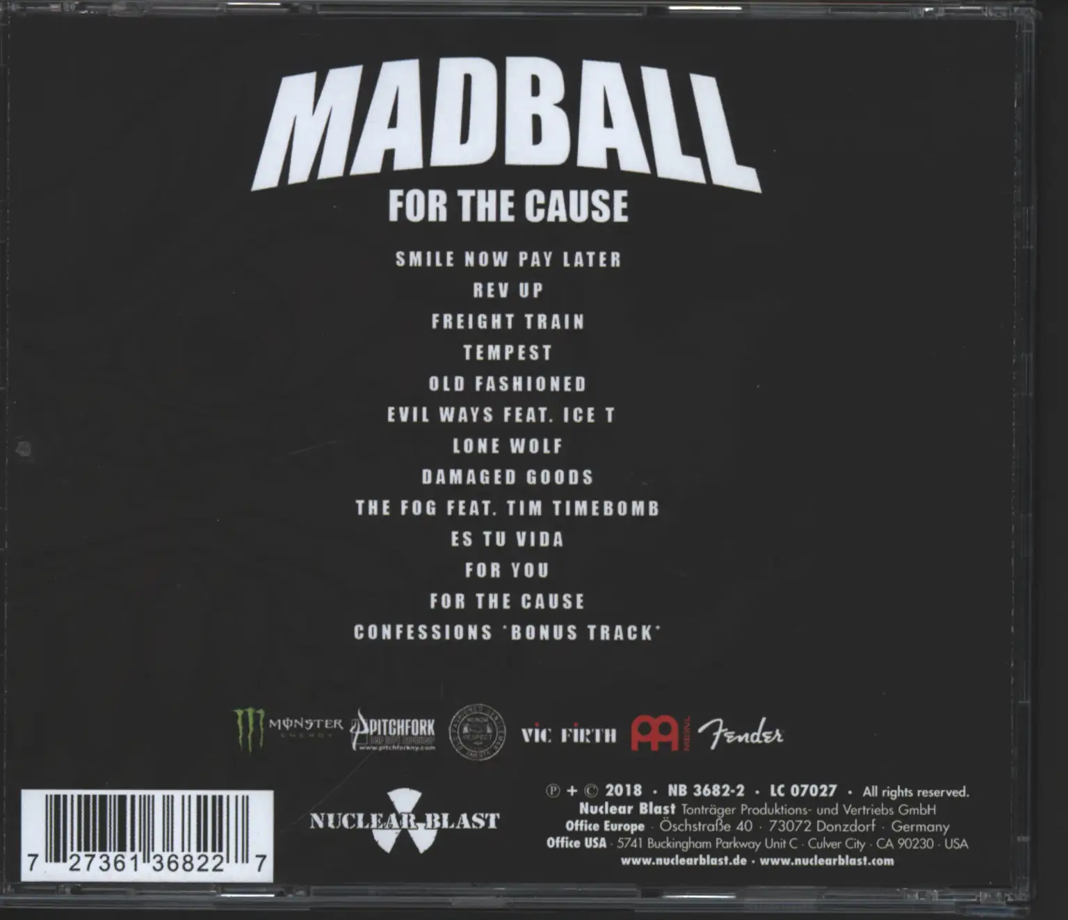 Madball: For The Cause, CD