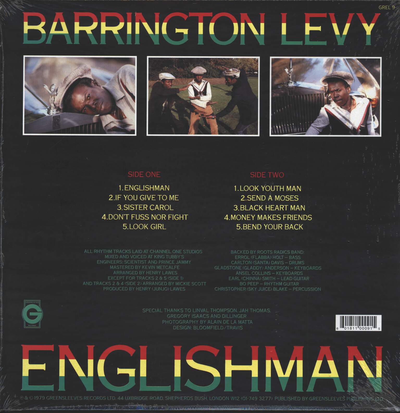 Barrington Levy: Englishman, LP (Vinyl)