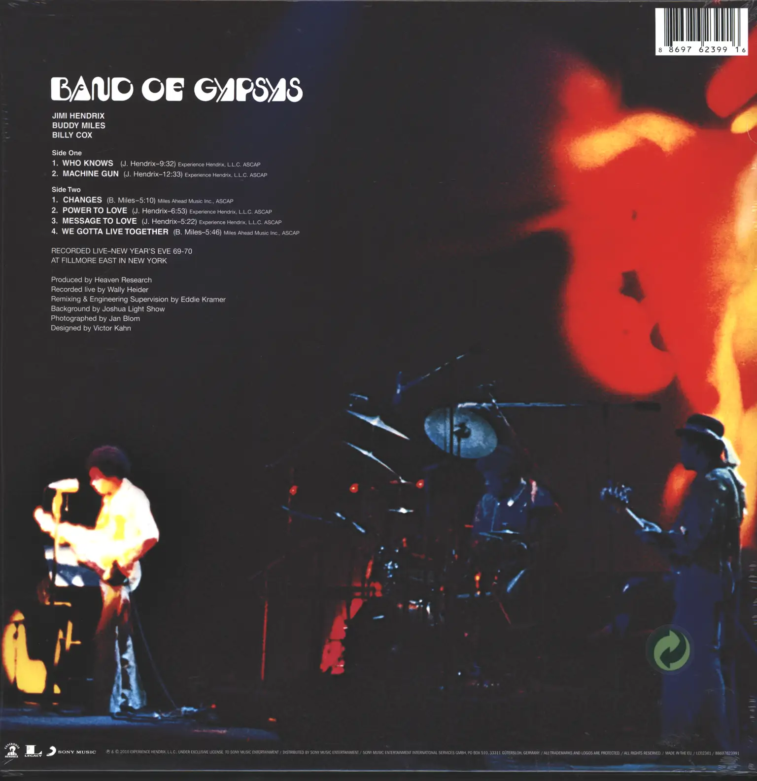 Jimi Hendrix: Band Of Gypsys, LP (Vinyl)