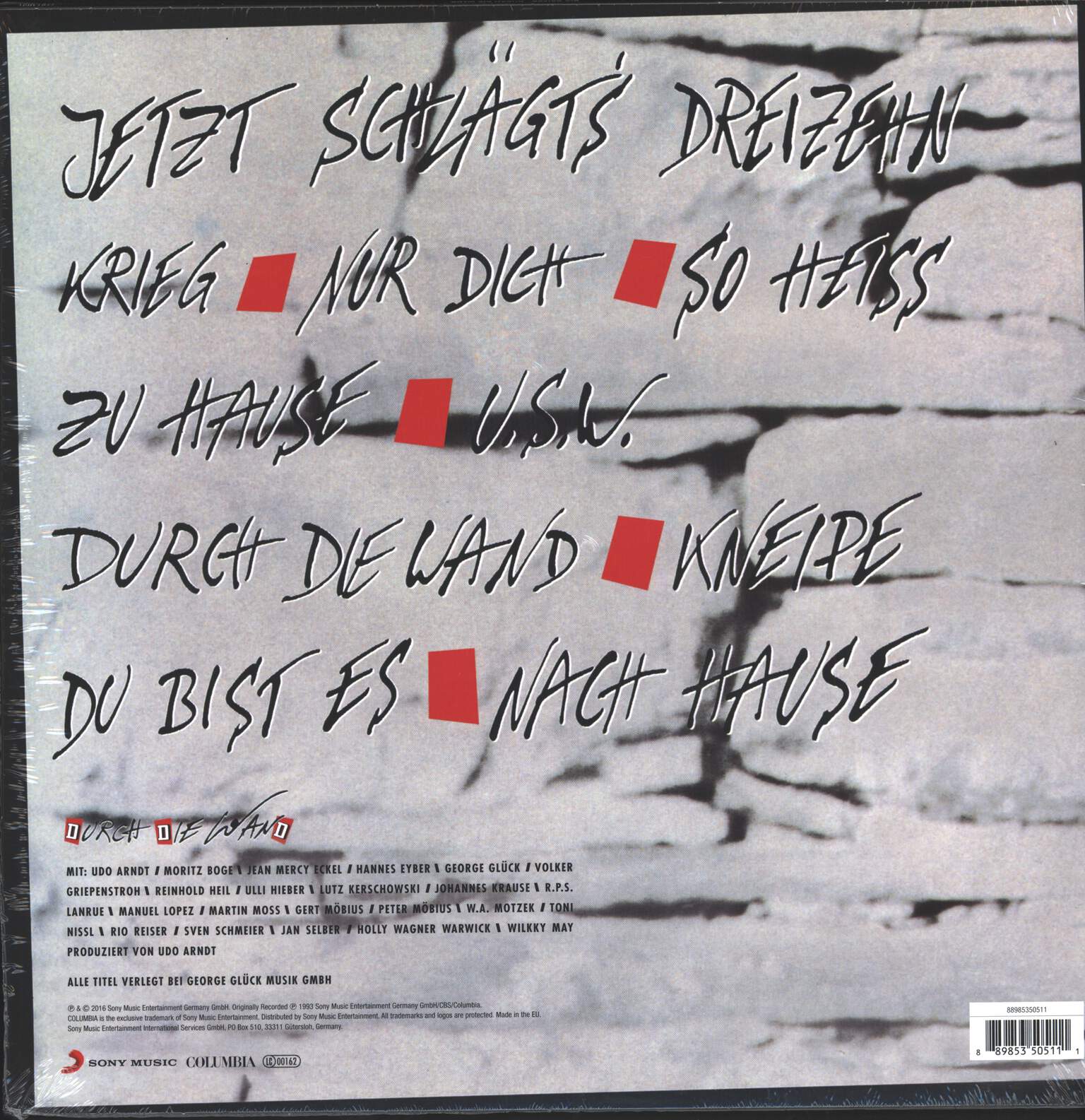 Rio Reiser: Durch Die Wand, LP (Vinyl)