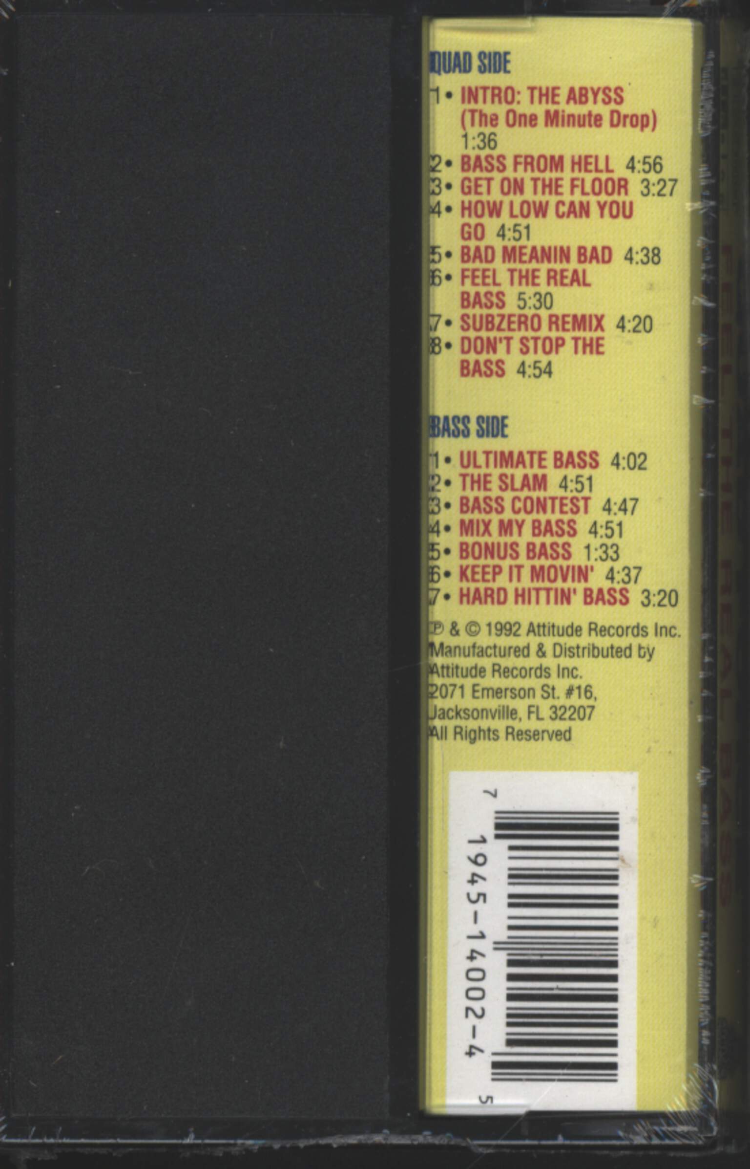 Quad Force: Feel The Real Bass, Tape