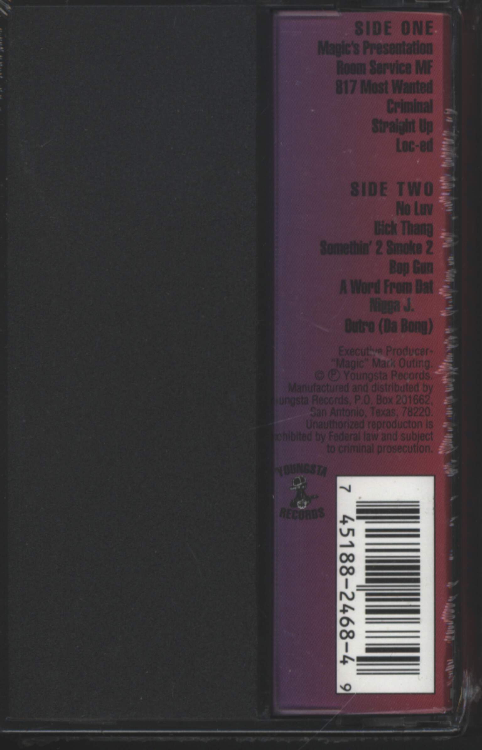 C-Lo: 817 Most Wanted, Tape