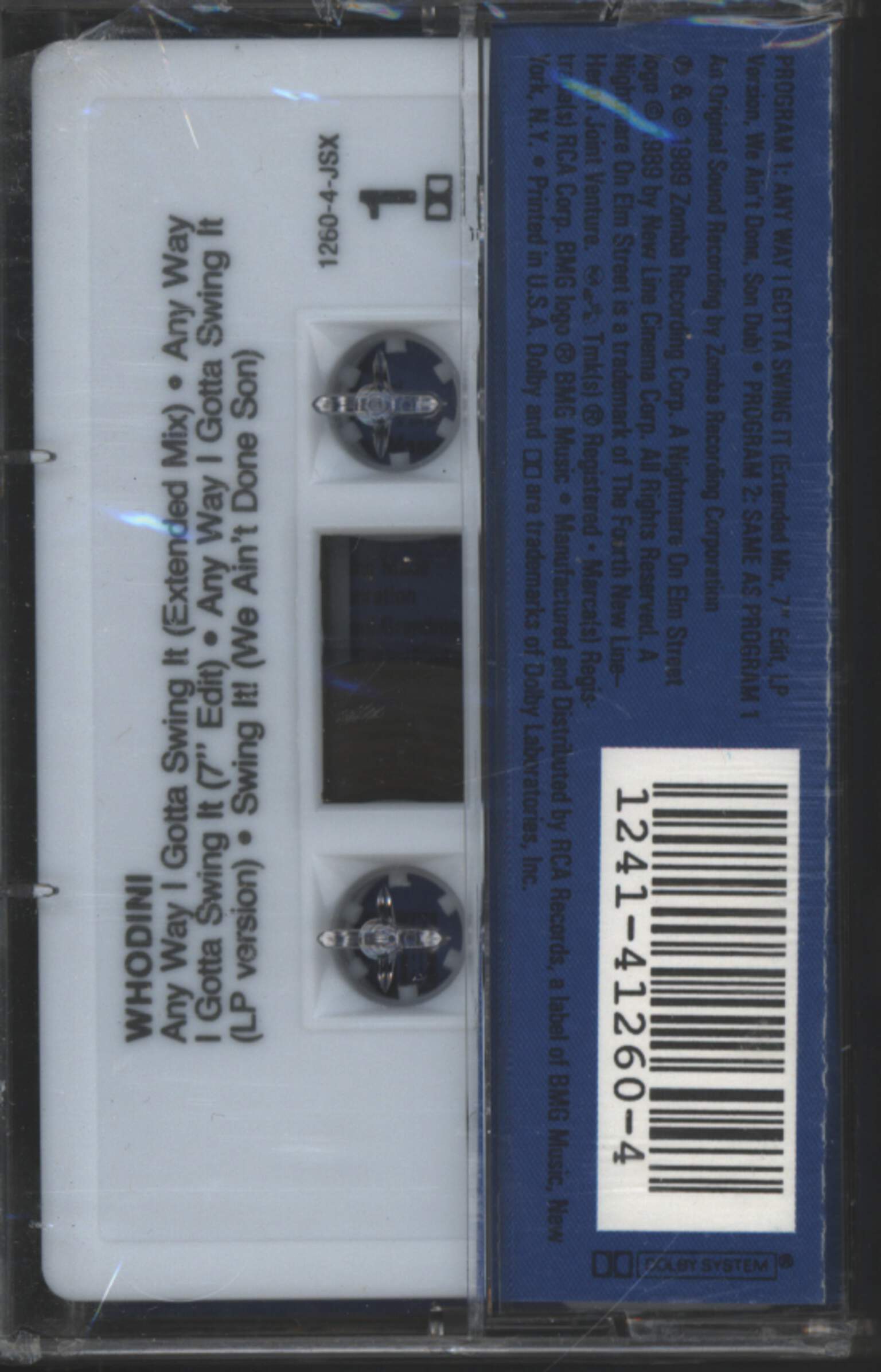 Whodini: Any Way I Gotta Swing It, Tape