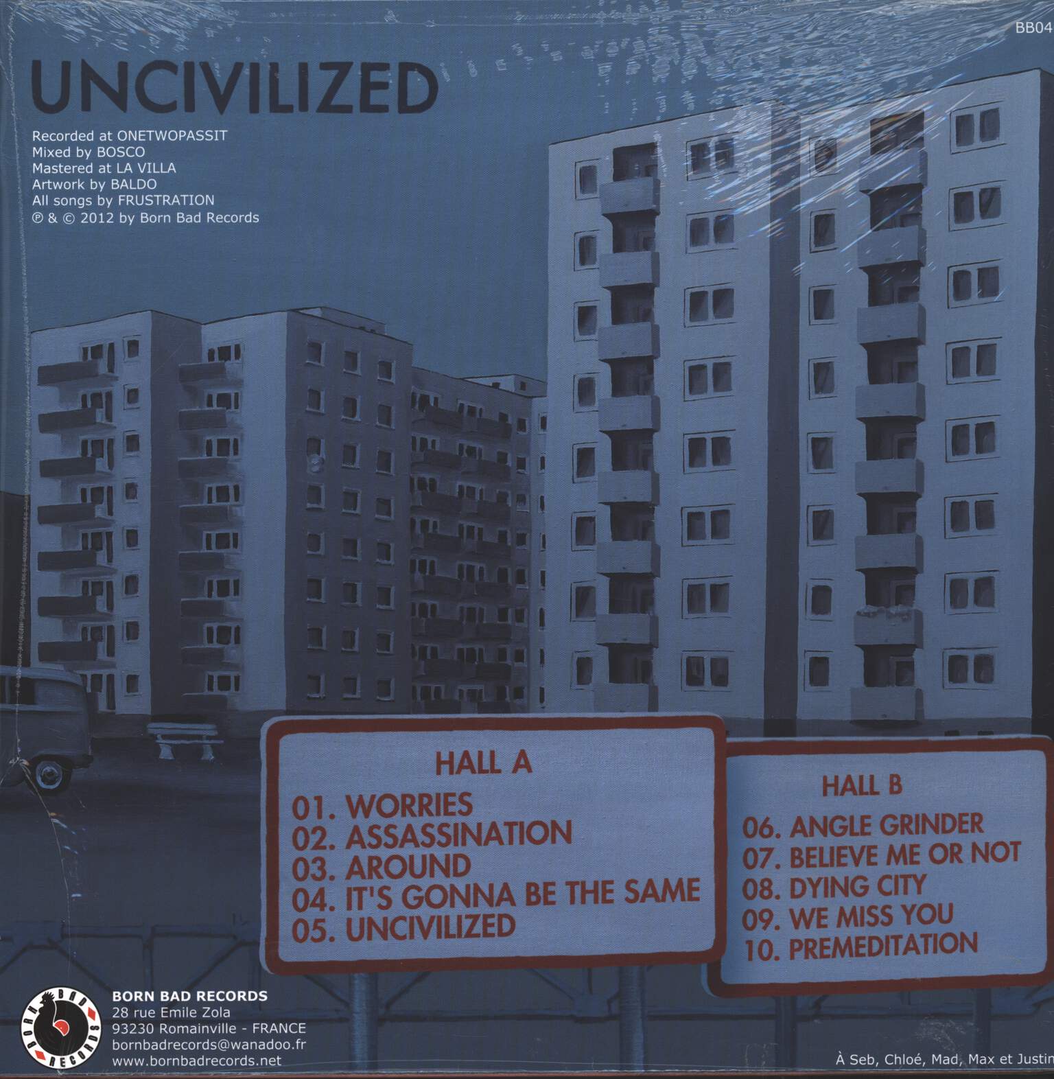 Frustration: Uncivilized, LP (Vinyl)