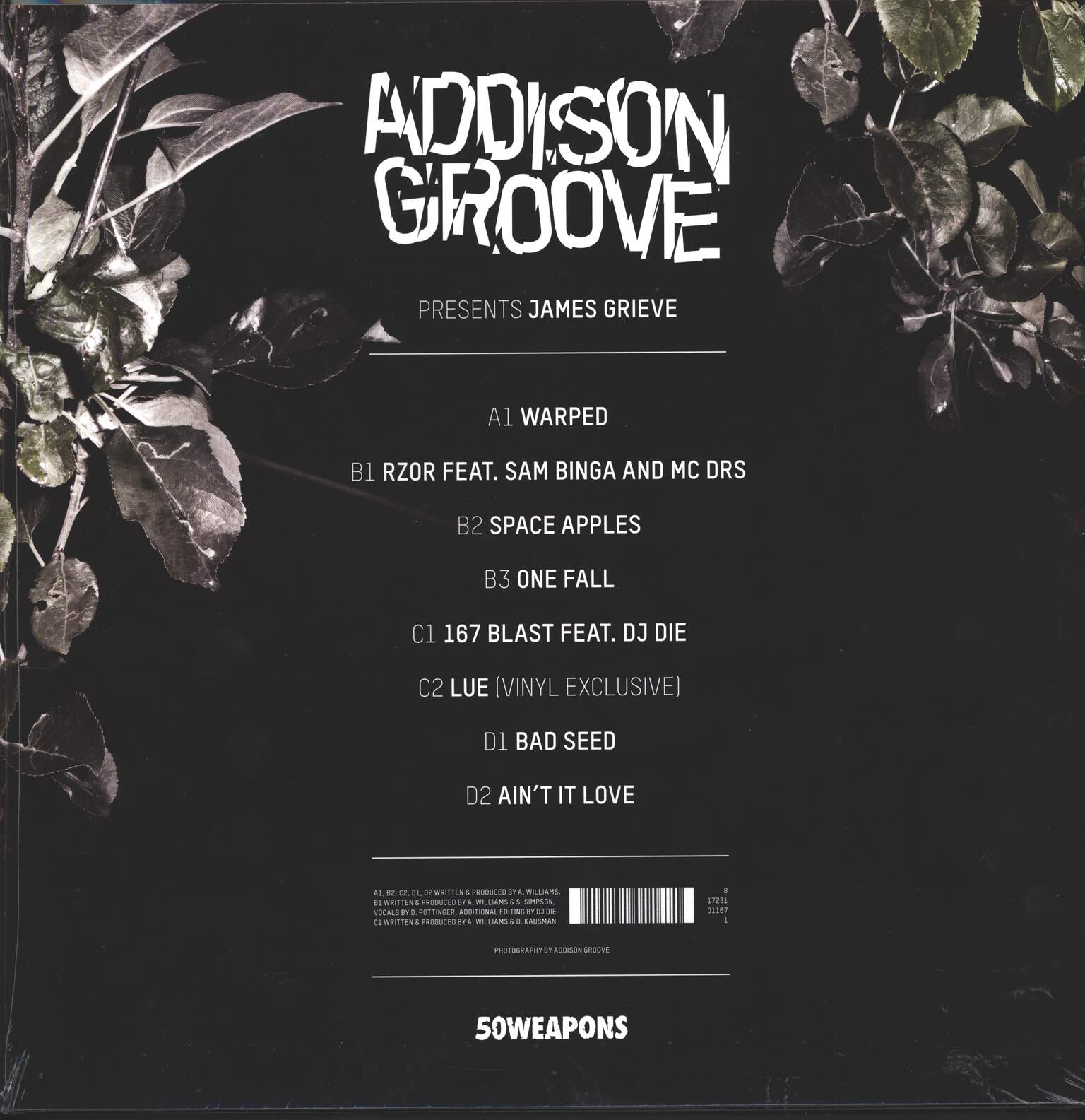 Addison Groove: James Grieve, 2×12" Maxi Single (Vinyl)