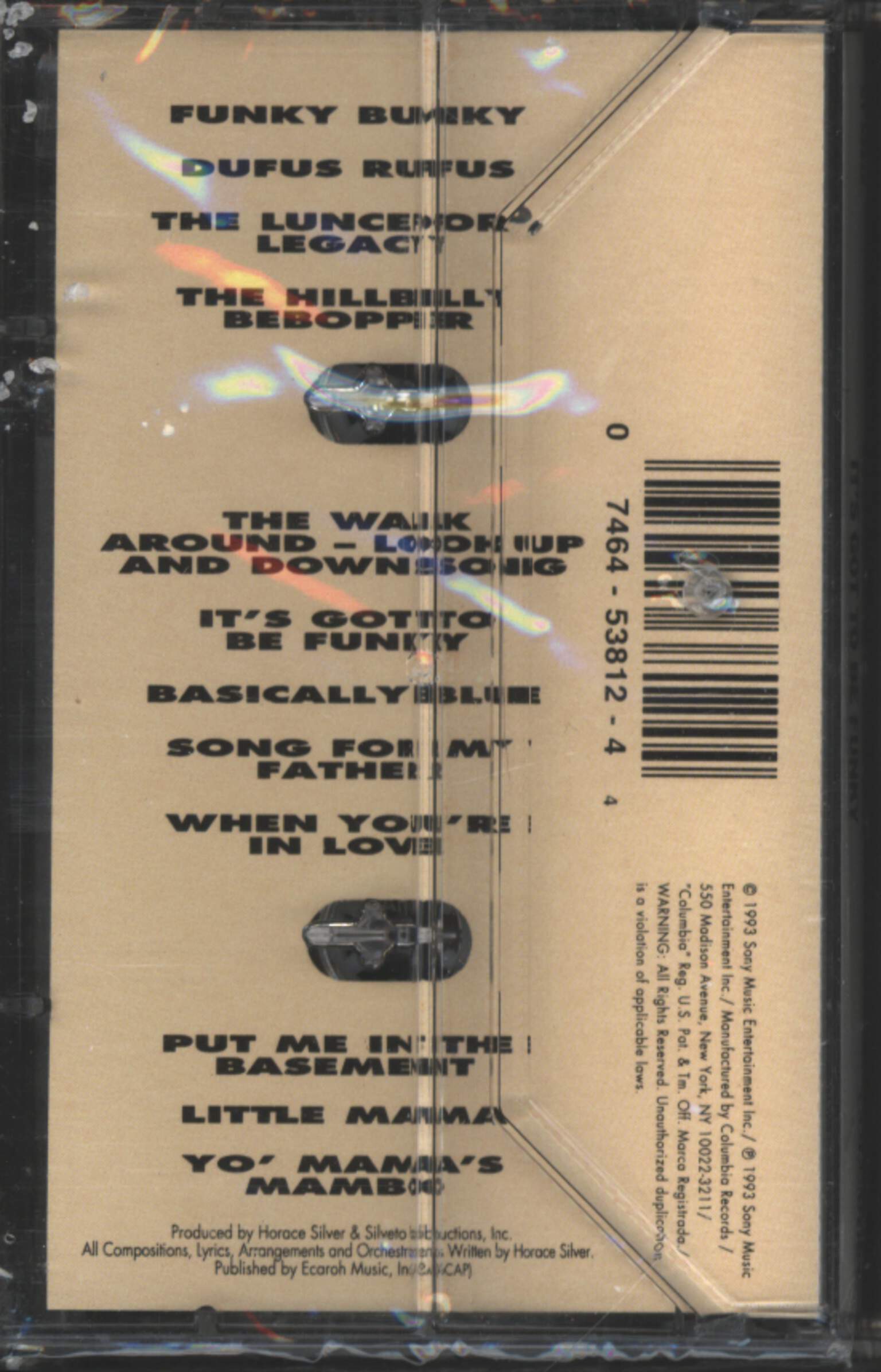 Horace Silver: It's Got To Be Funky, Tape