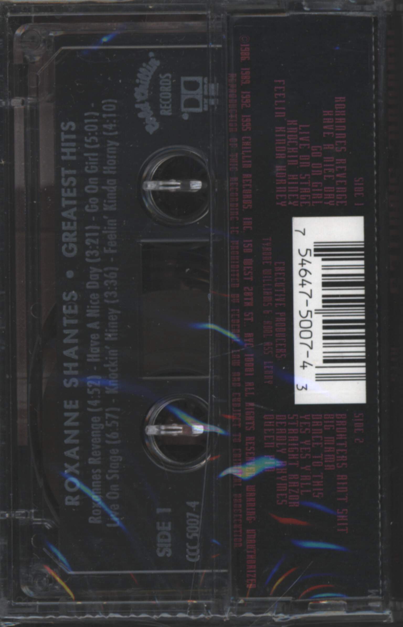 Roxanne Shante: Roxanne Shante's Greatest Hits, Tape