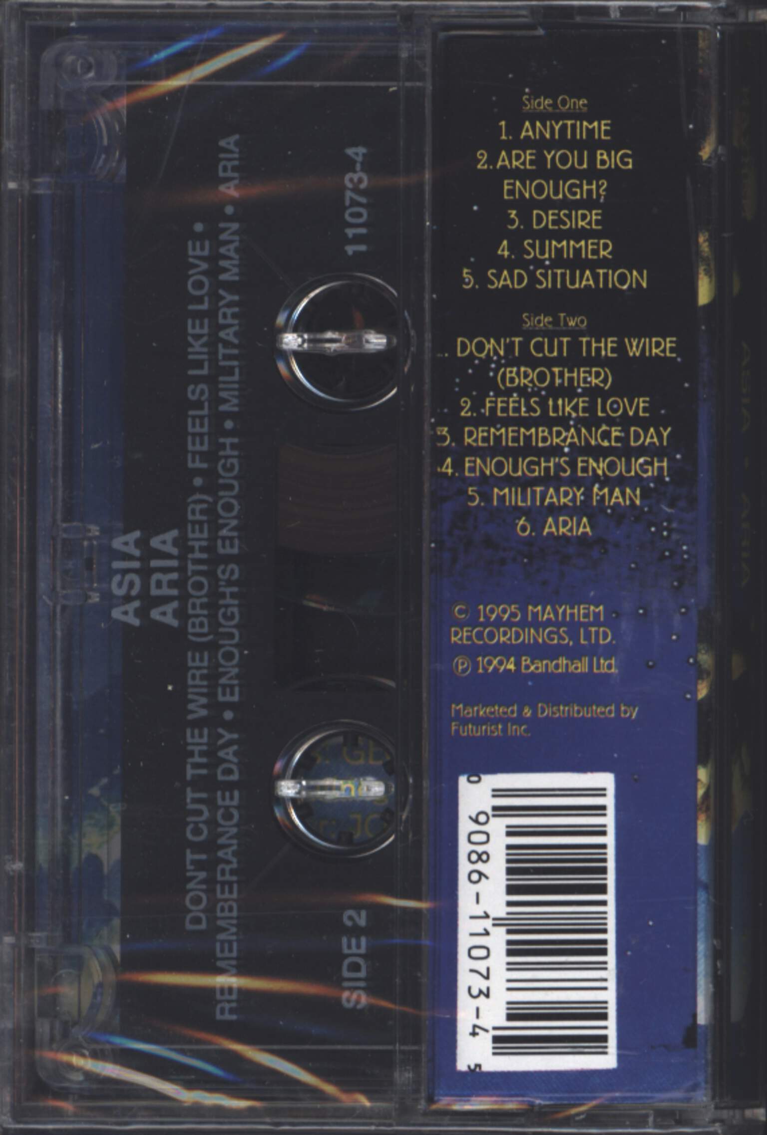 Asia: Aria, Tape