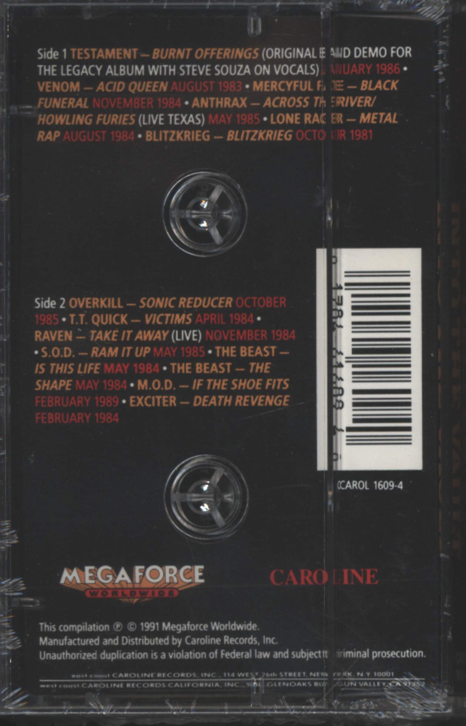 Various: Deeper Into The Vault, Tape