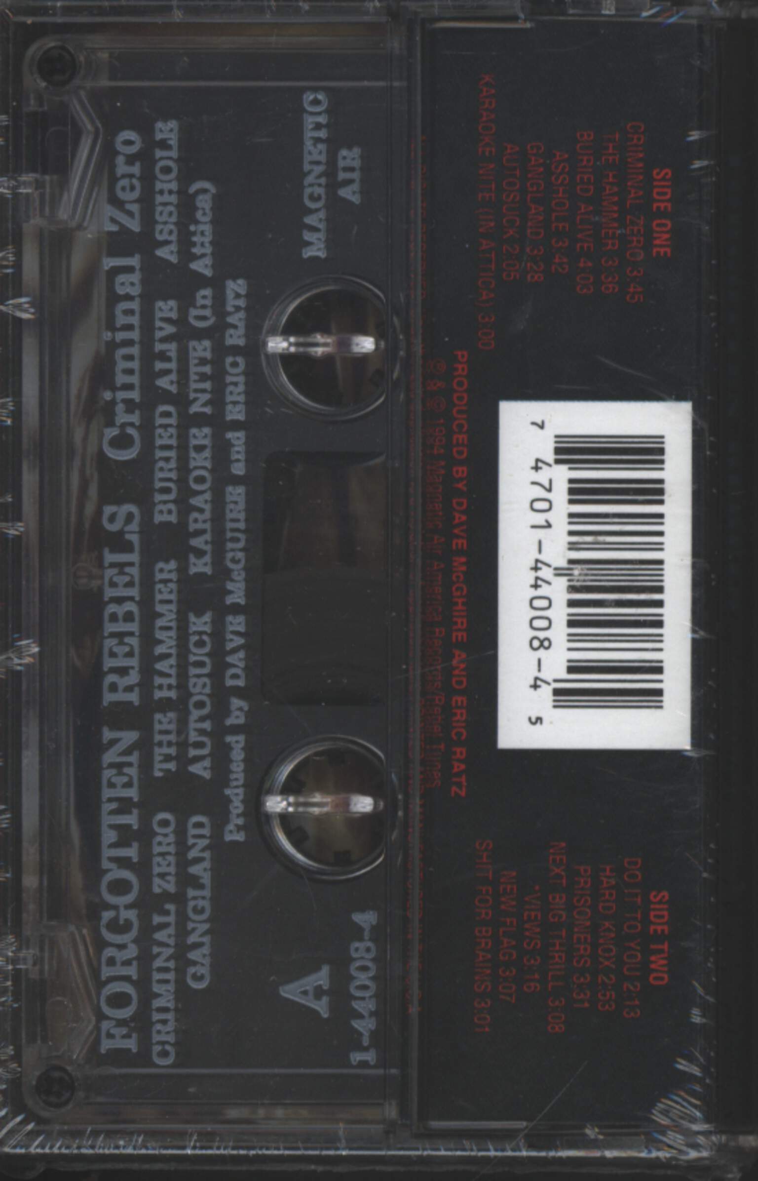 The Forgotten Rebels: Criminal Zero, Tape