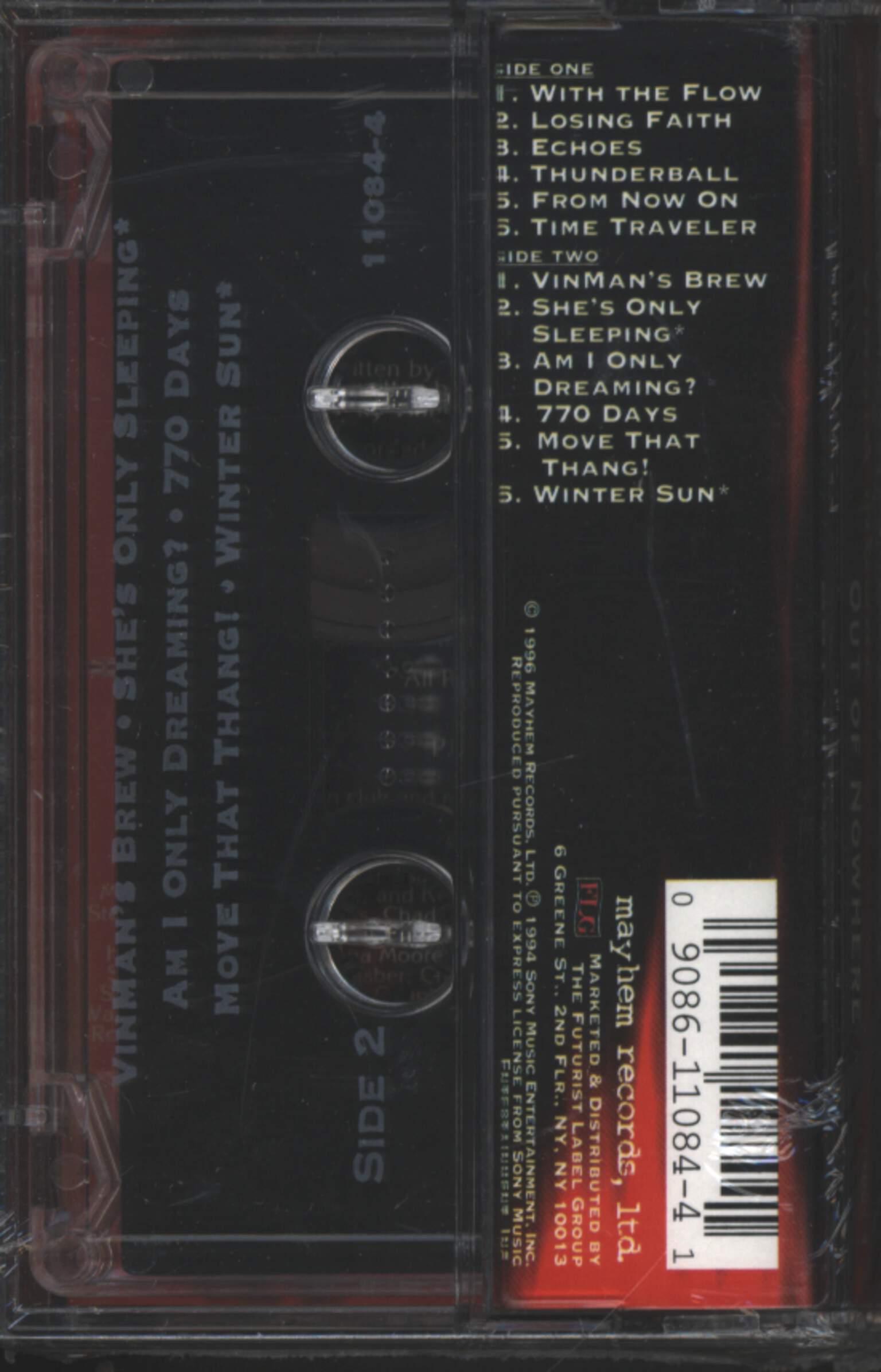Vinnie Moore: Out Of Nowhere, Tape