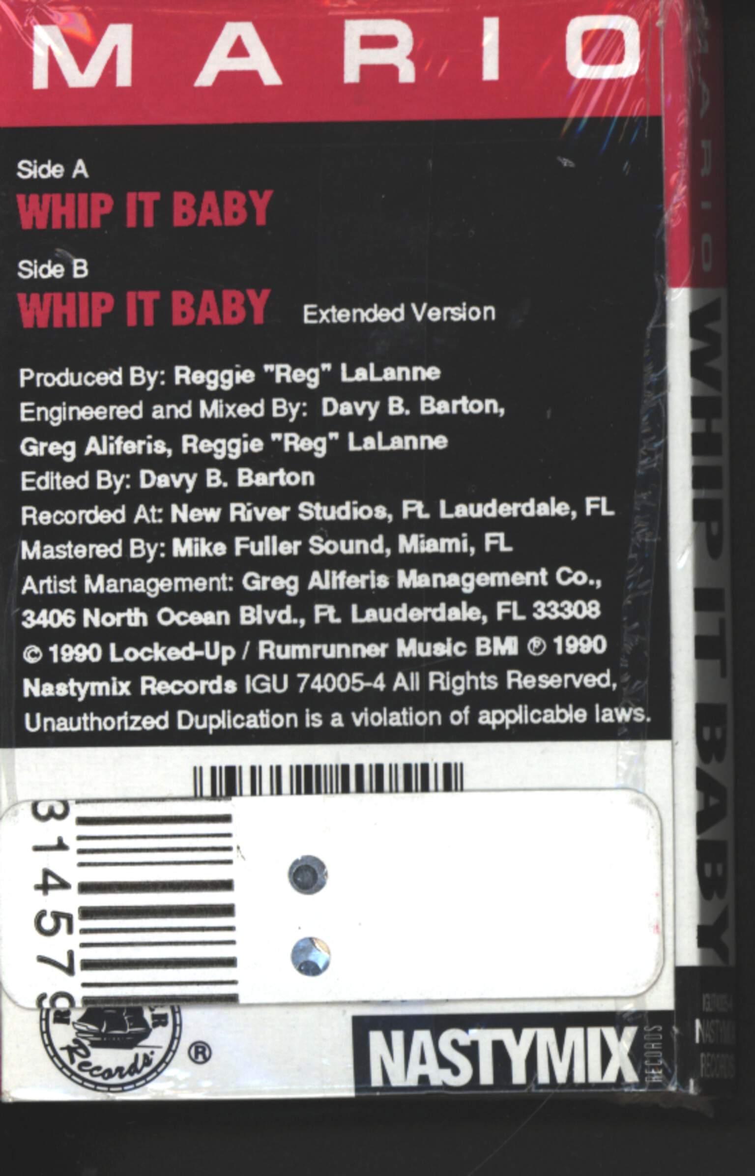 Mario: Whip It Baby!, Tape