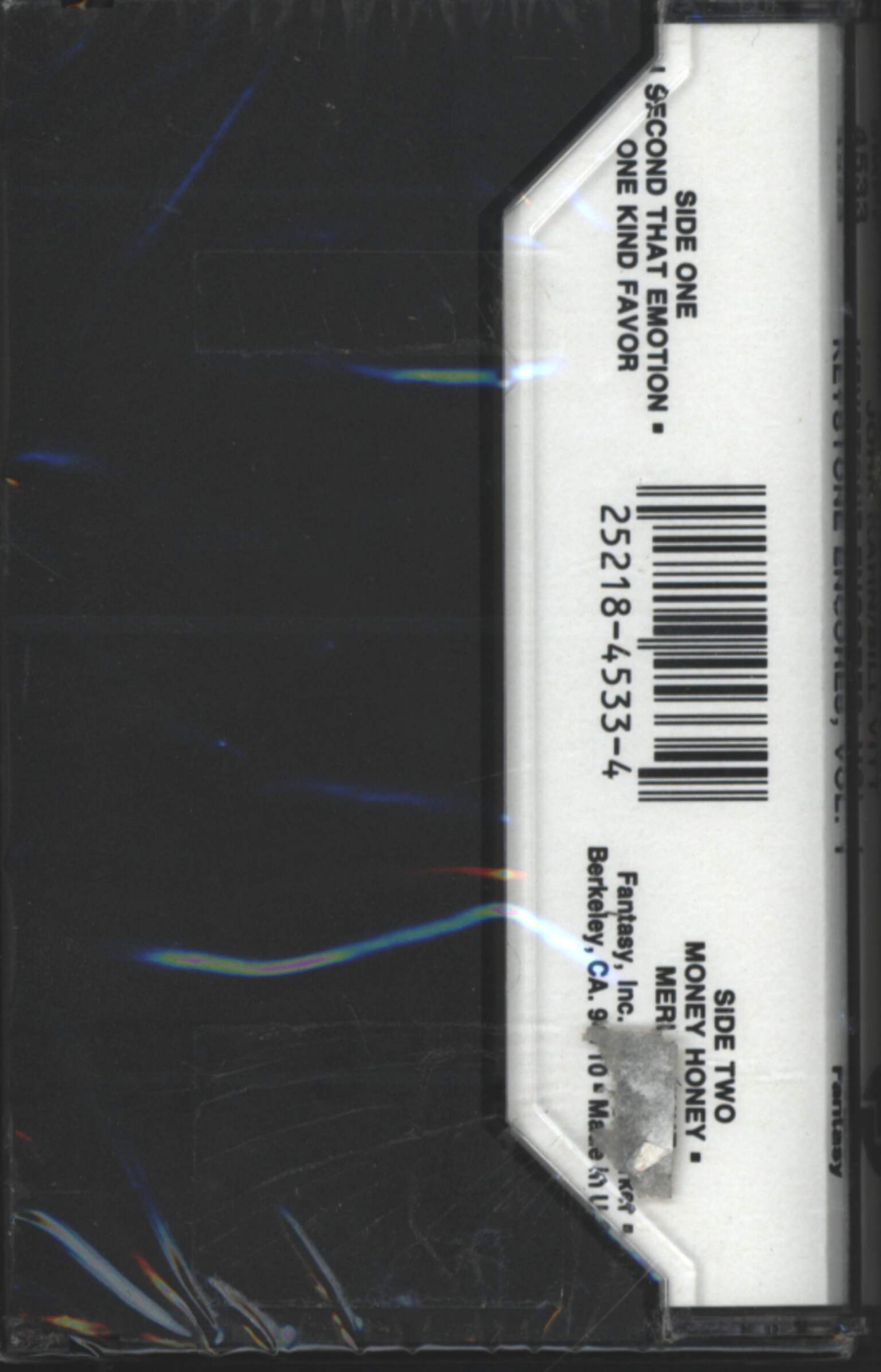 Merl Saunders: Keystone Encores Volume I, Tape