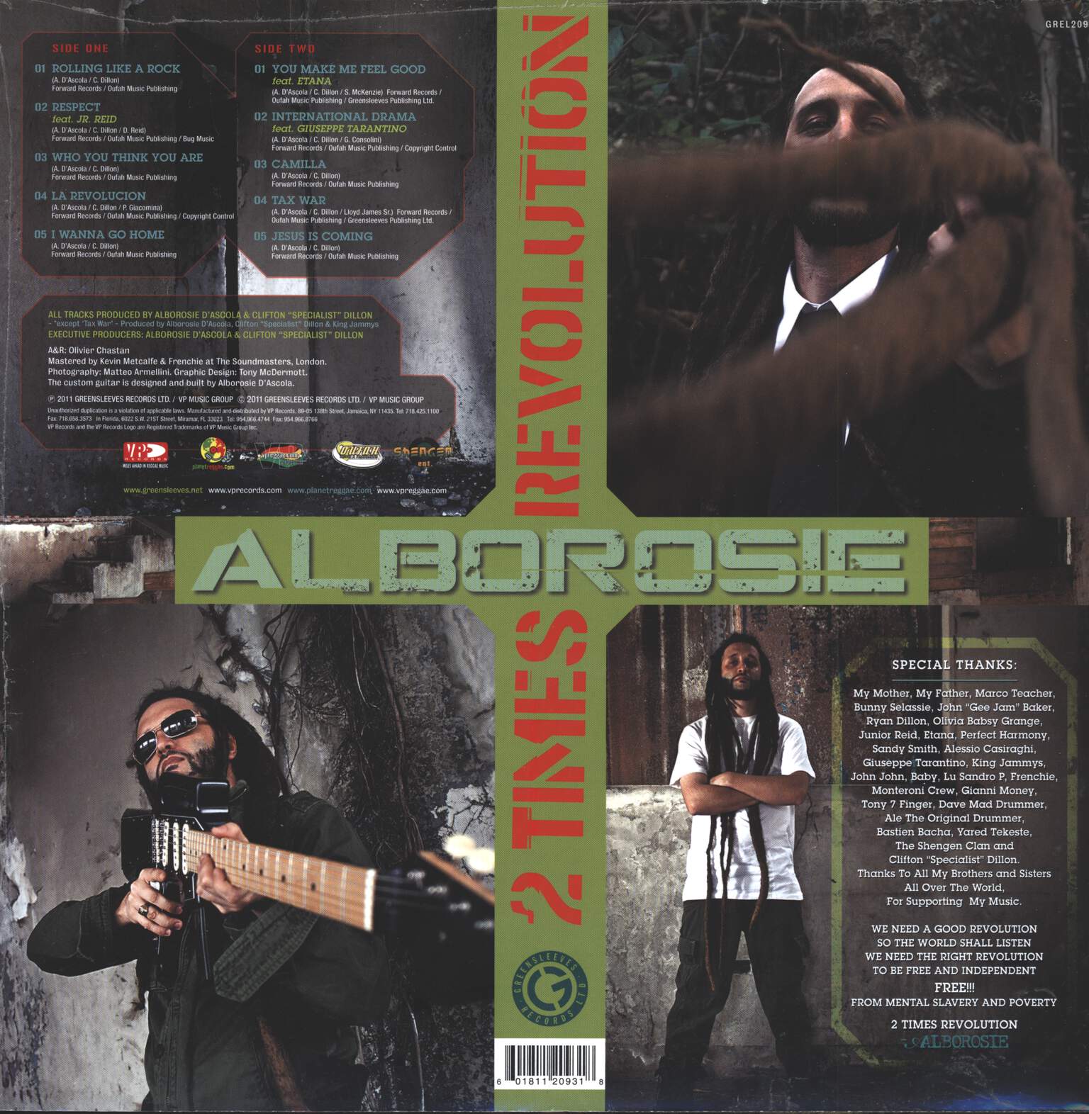 Alborosie: 2 Times Revolution, LP (Vinyl)