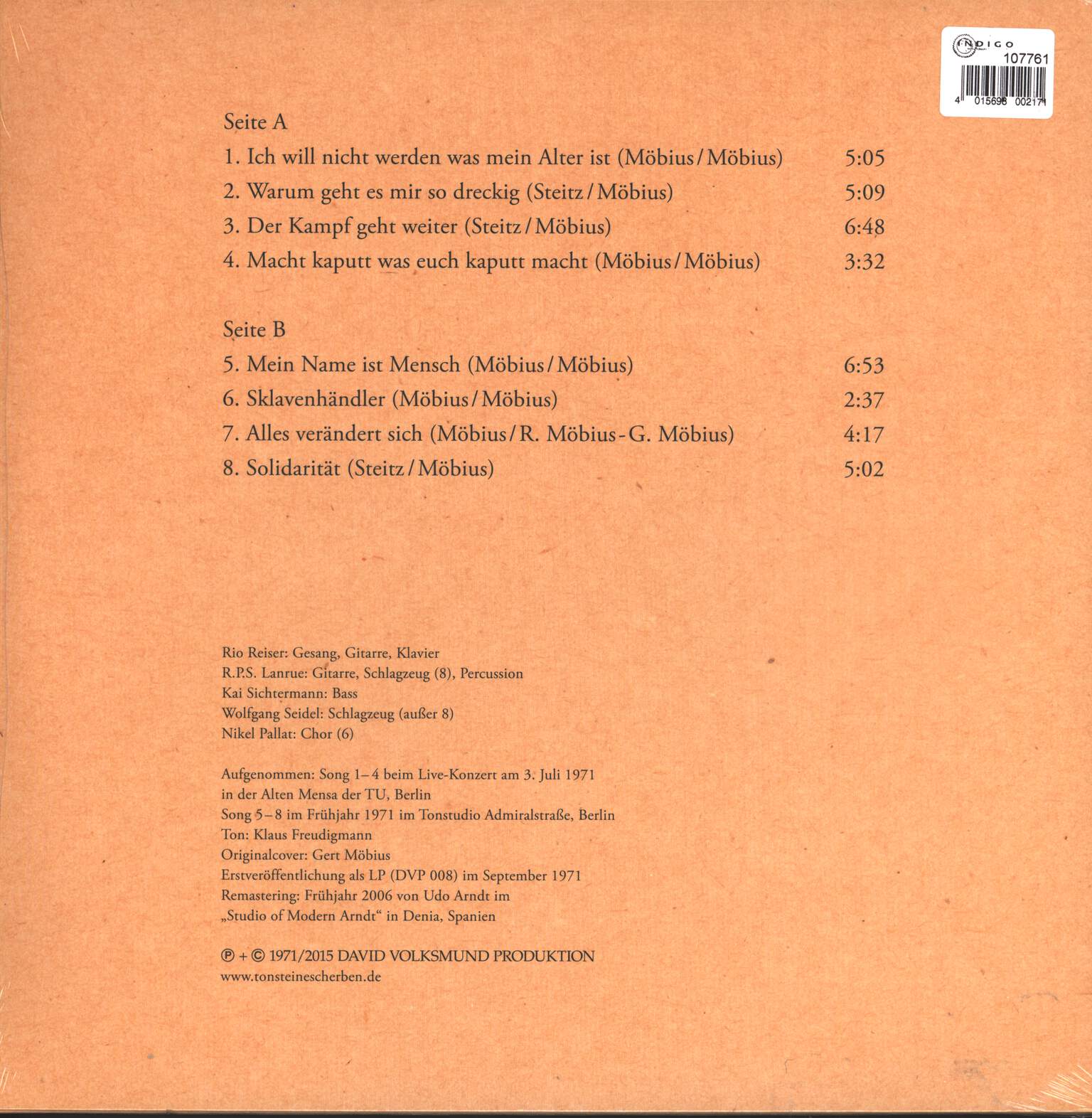 Ton Steine Scherben: Warum Geht Es Mir So Dreckig, LP (Vinyl)