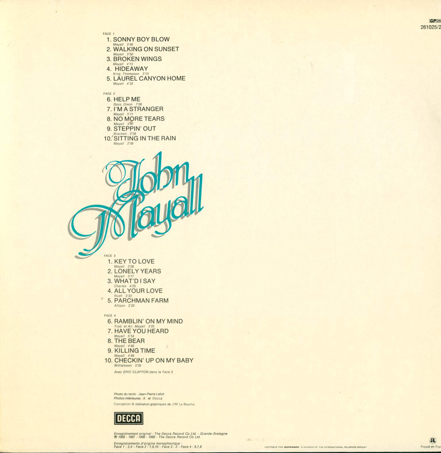 John Mayall: John Mayall, 2×LP (Vinyl)