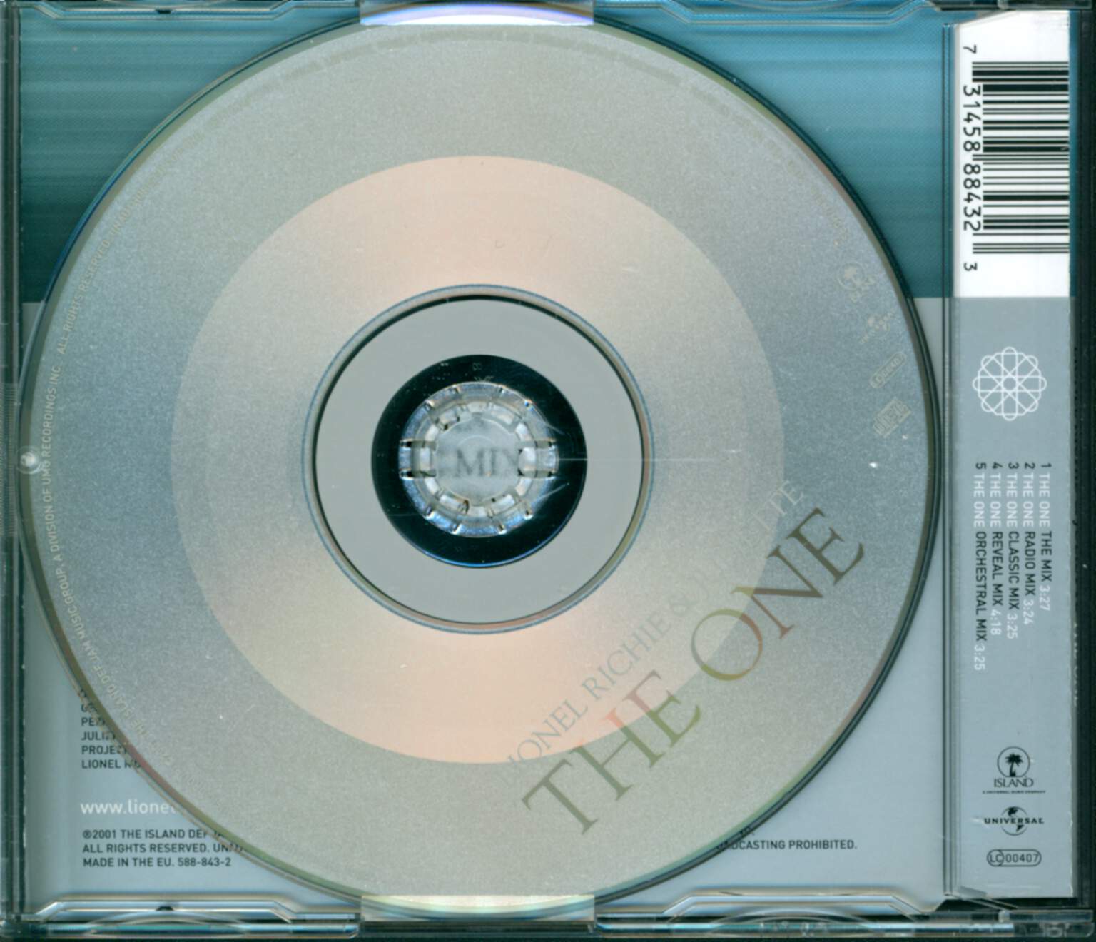 Lionel Richie: The One, Mini CD