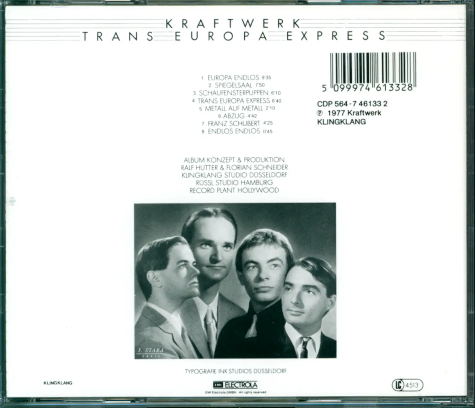 Kraftwerk: Trans Europa Express, CD