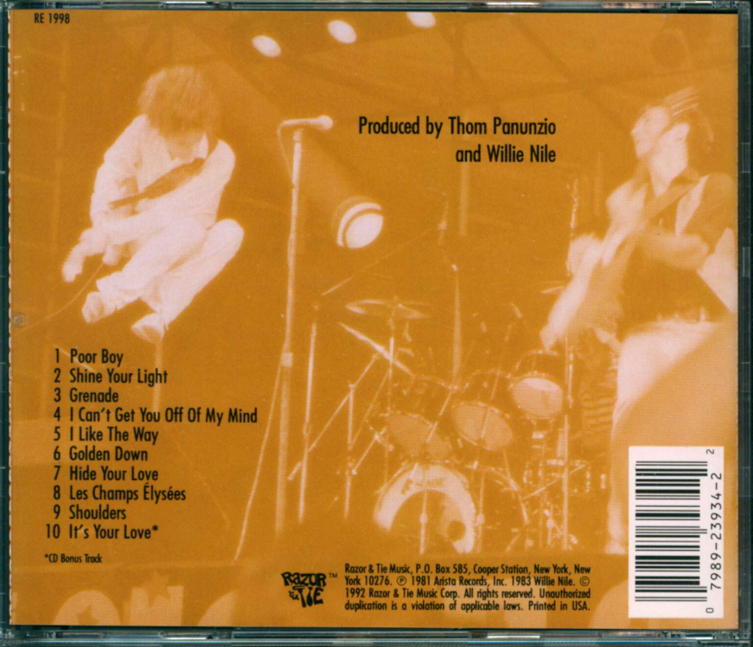 Willie Nile: Golden Down, CD