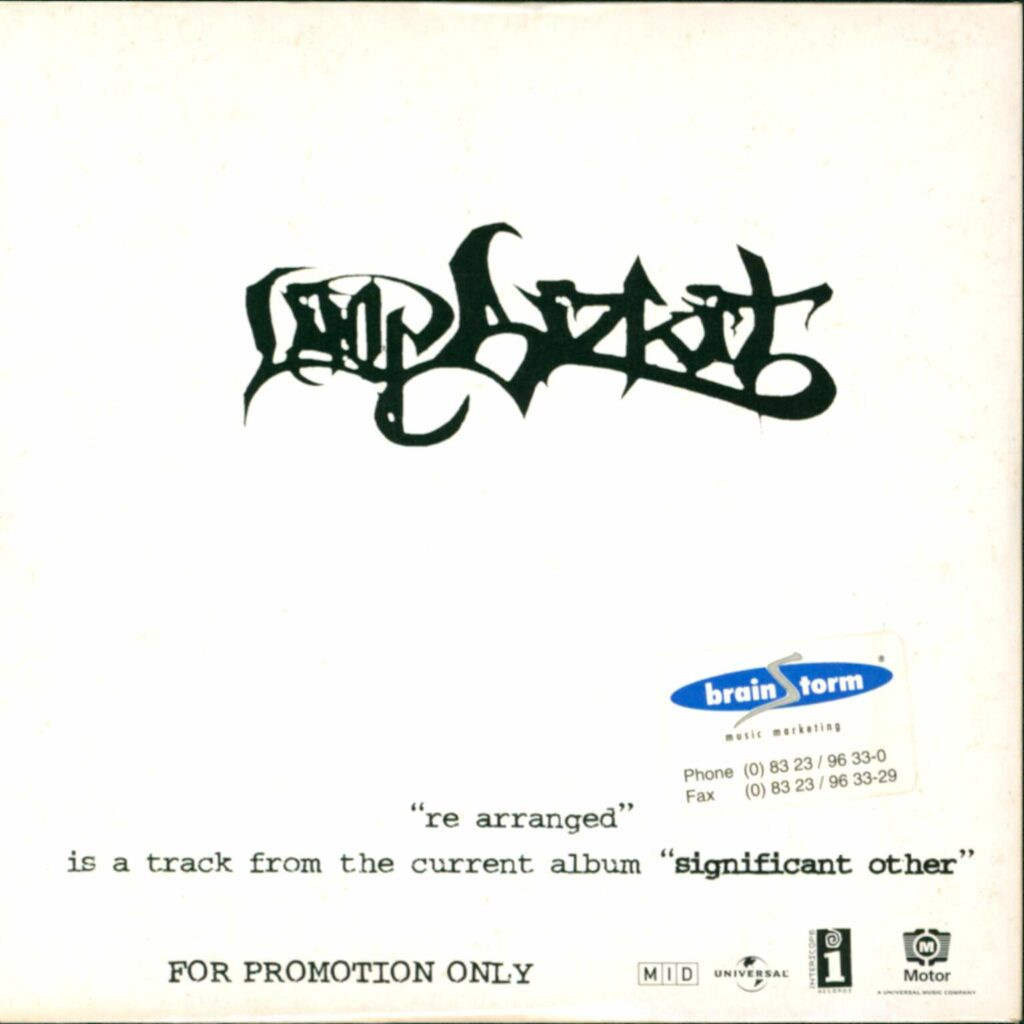 Limp Bizkit: Re-arranged, Mini CD