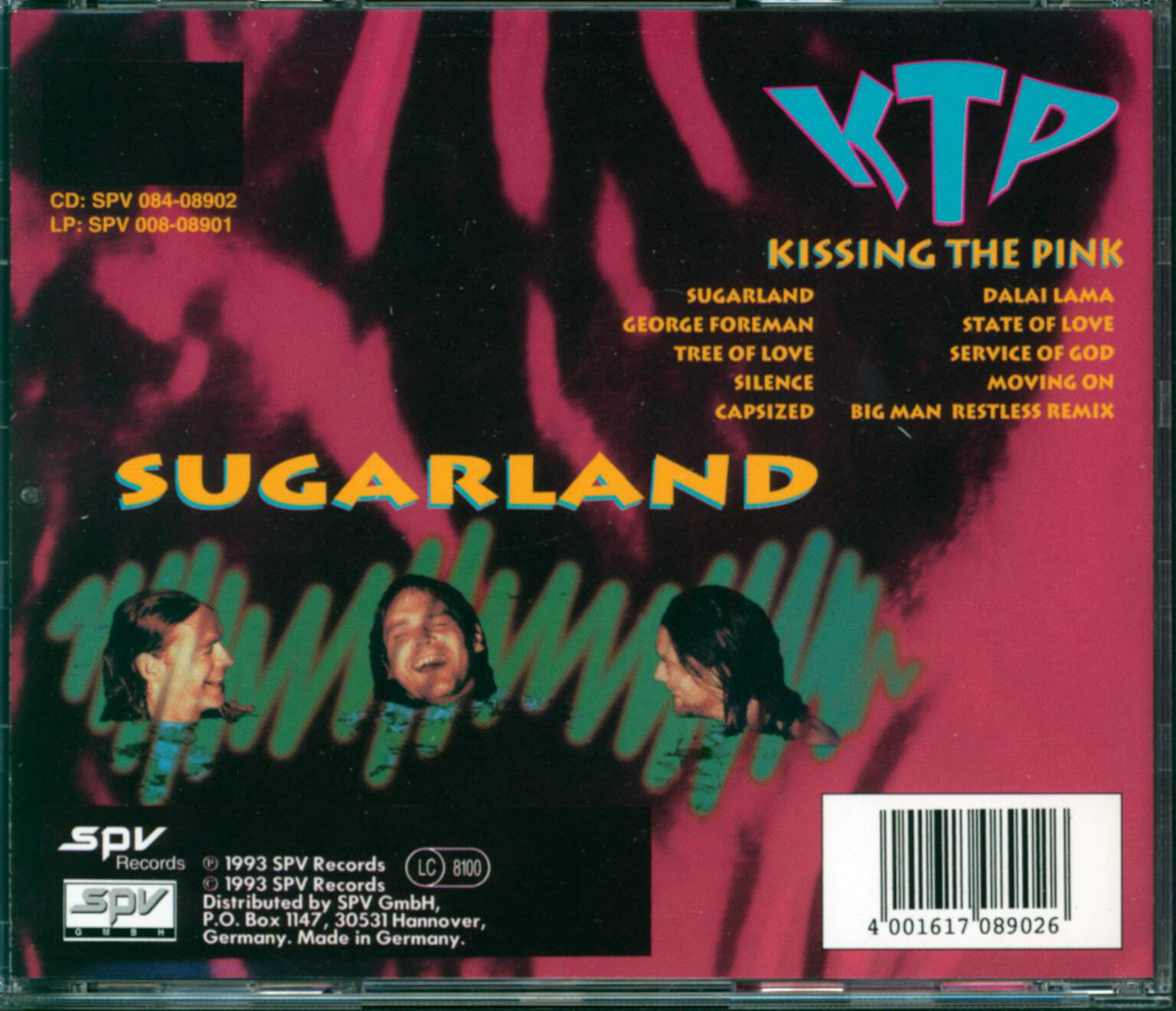 Kissing the Pink: Sugarland, CD