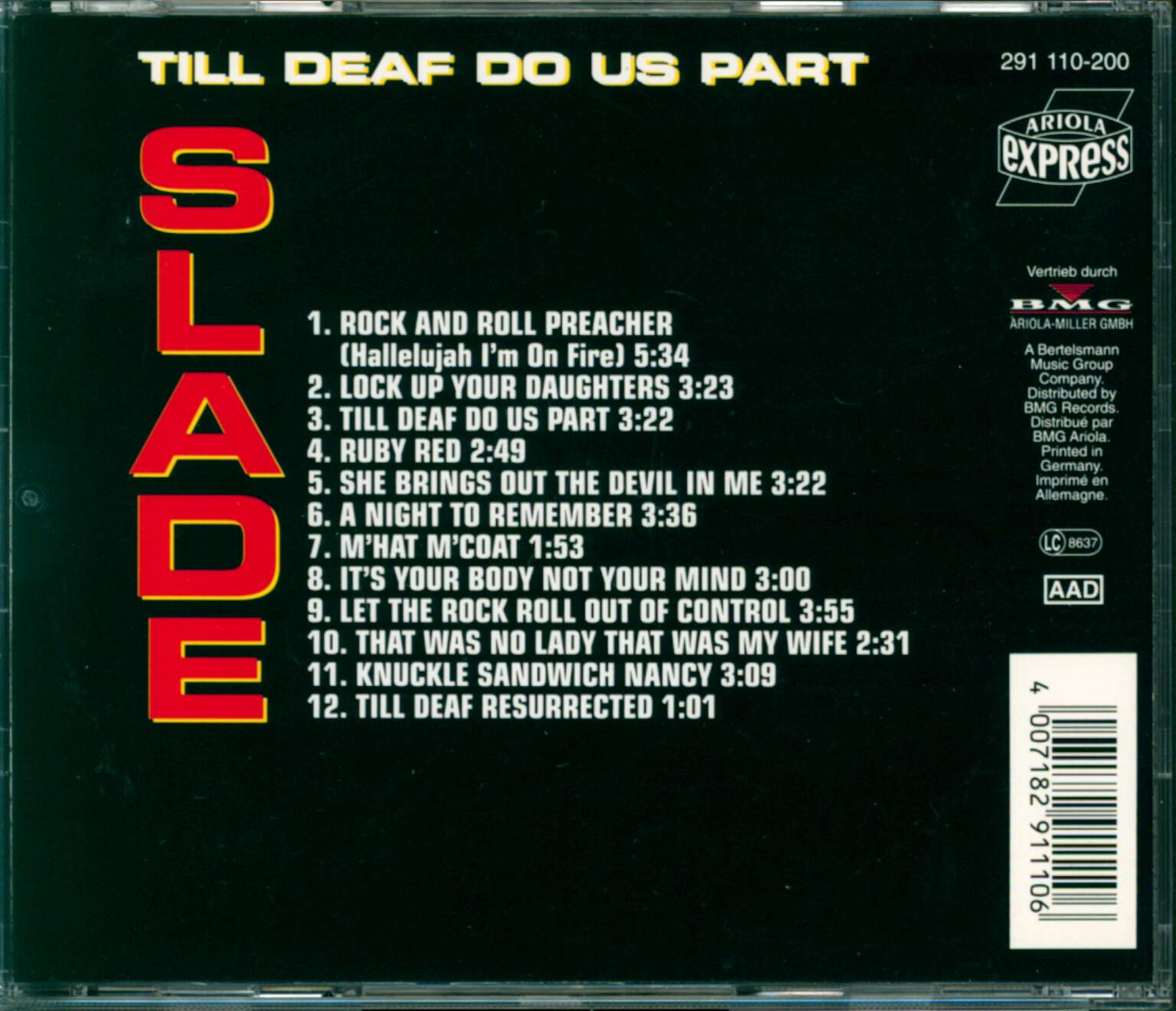Slade: Till Deaf Do Us Part, CD