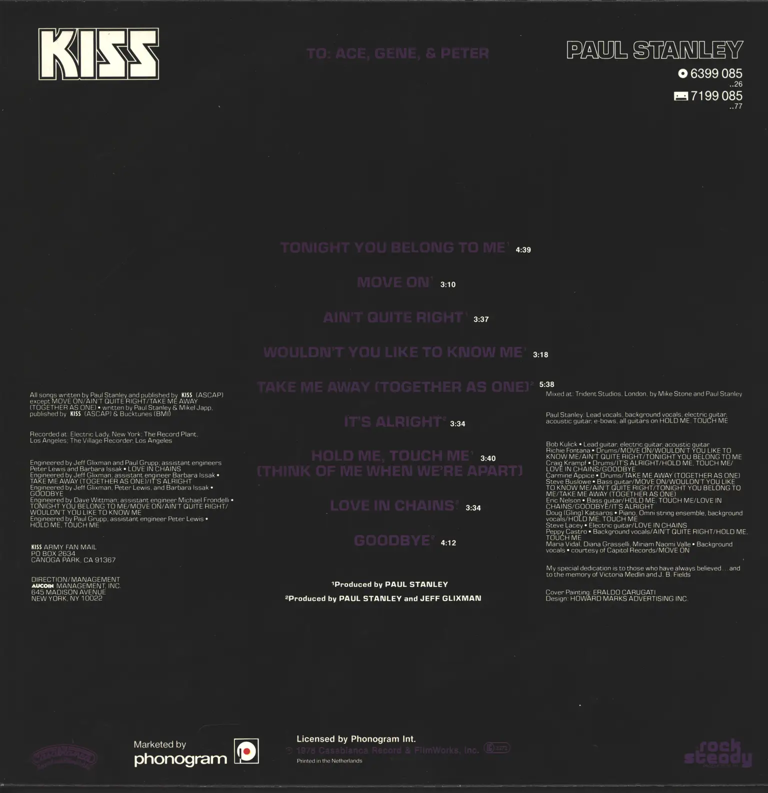 Kiss: Paul Stanley, LP (Vinyl)