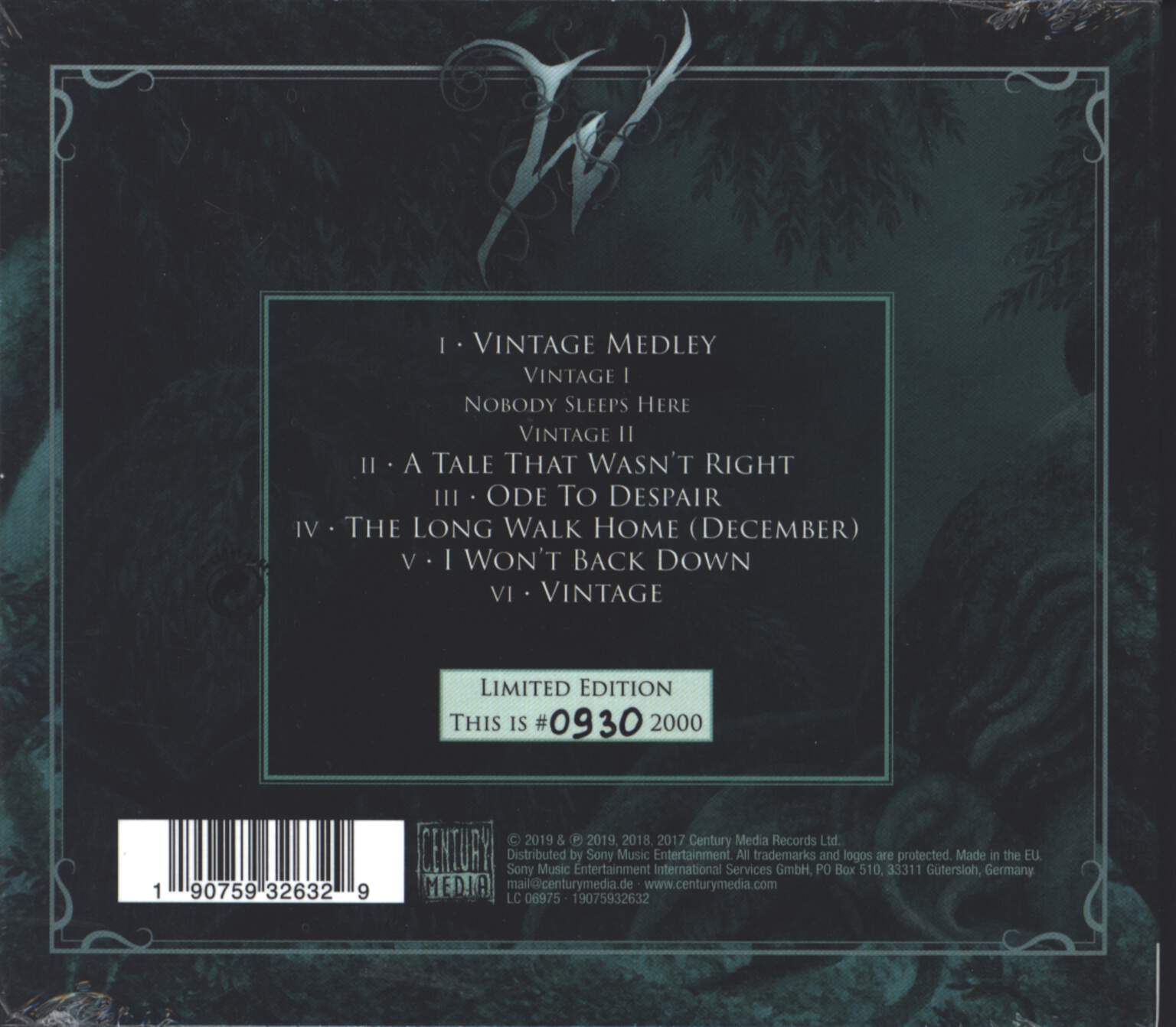 Witherfall: Vintage, Mini CD