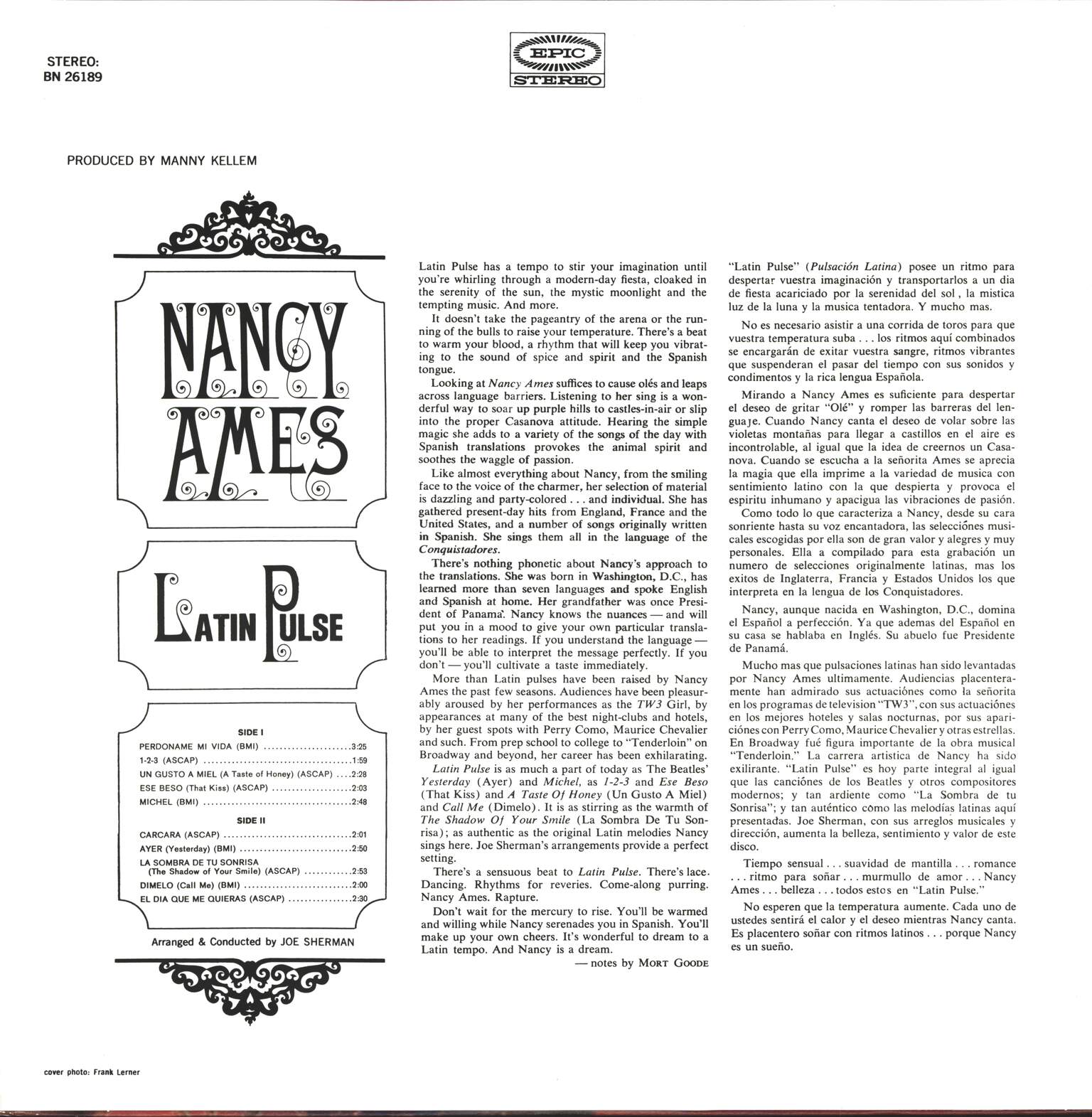 Nancy Ames: Latin Pulse, LP (Vinyl)