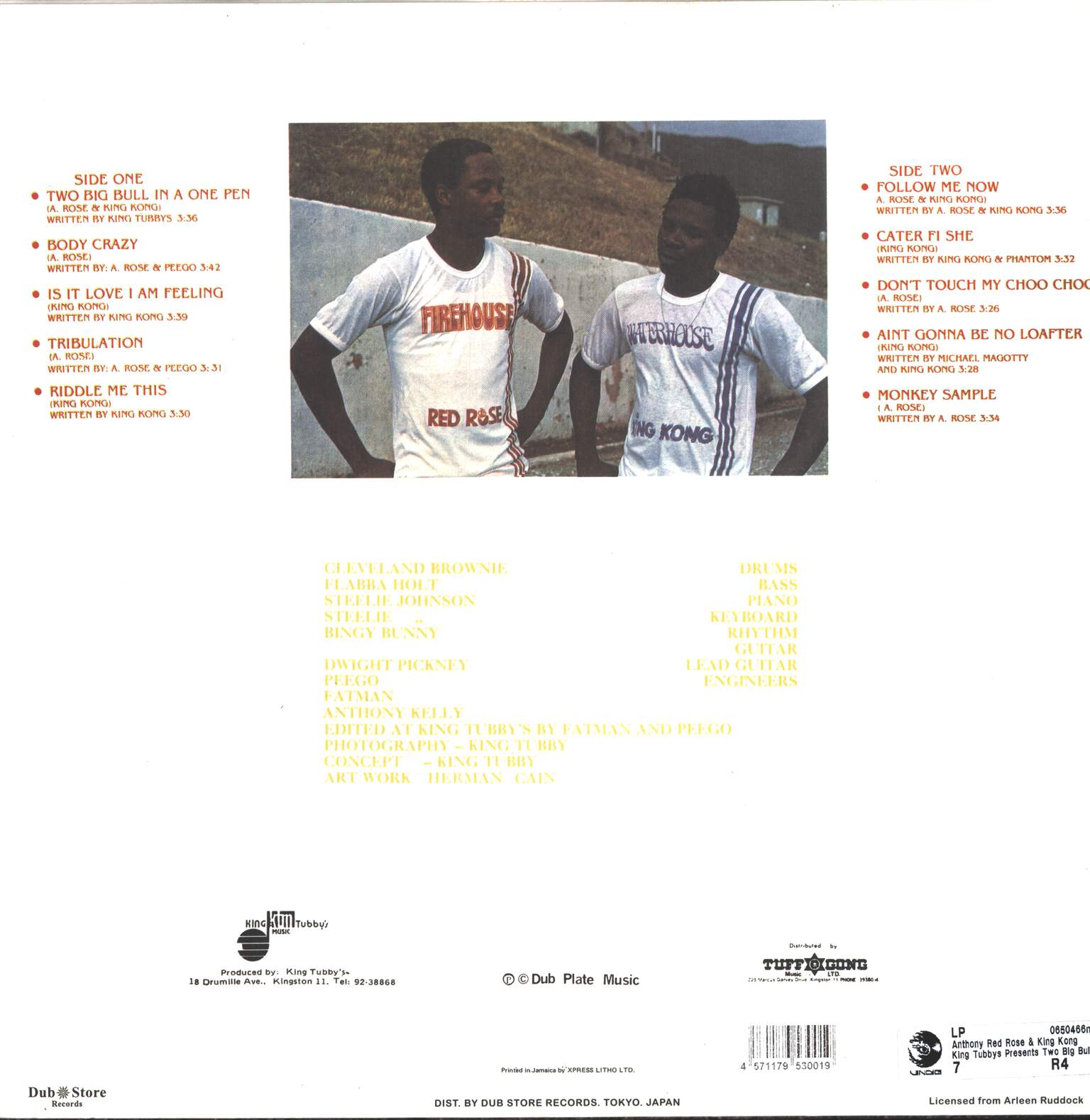Anthony Red Rose: King Tubbys Presents Two Big Bull In A One Pen, LP (Vinyl)