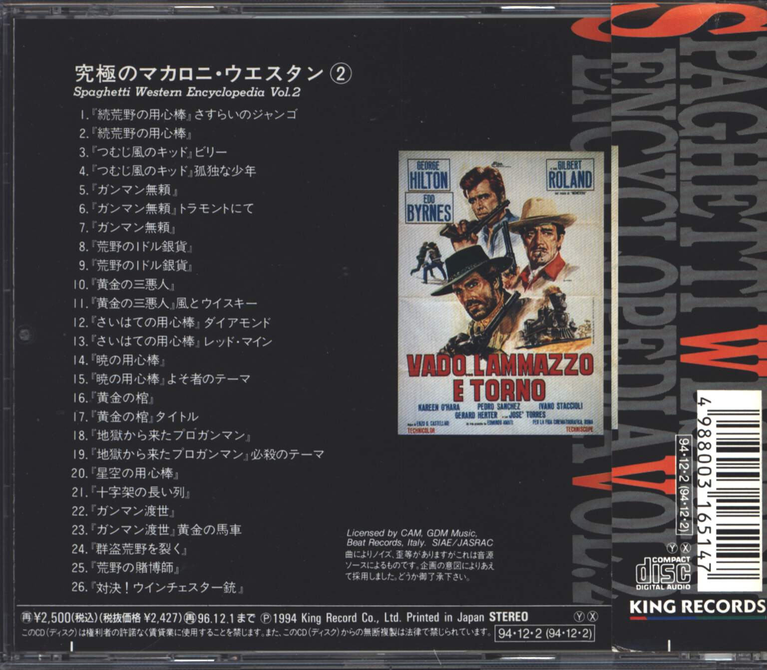 Various: Spaghetti Western Encyclopedia Vol. 2, CD