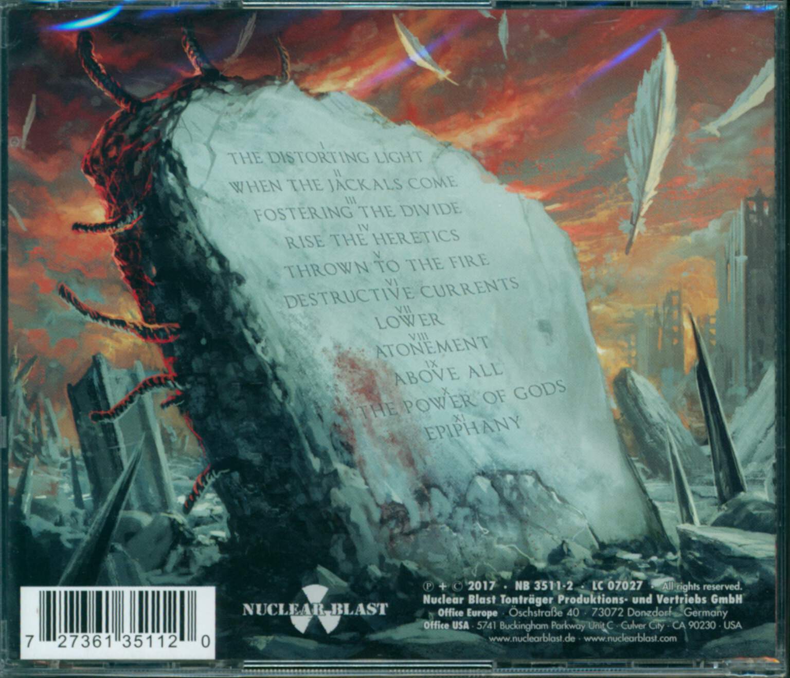 Immolation: Atonement, CD