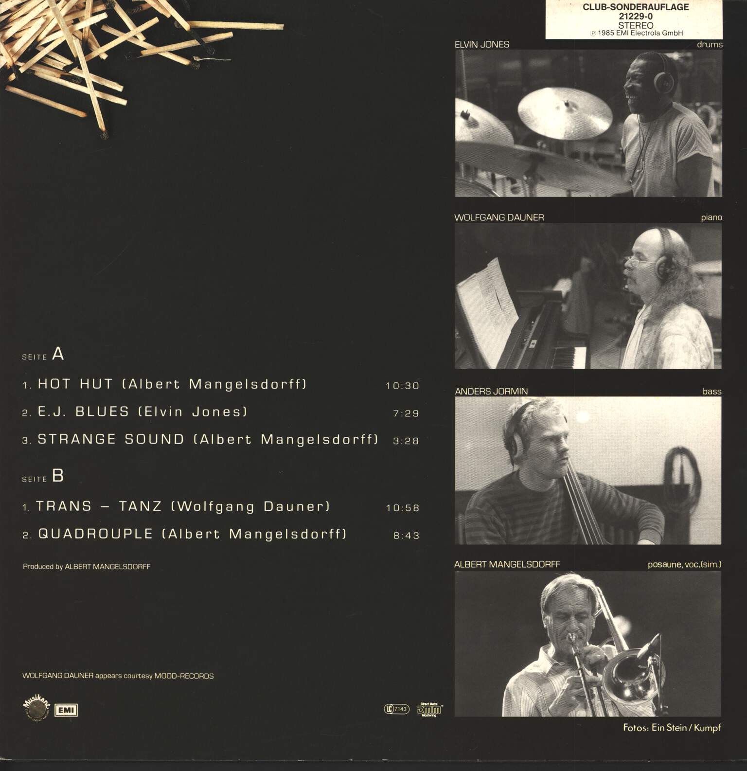 Albert Mangelsdorff: Hot Hut, LP (Vinyl)