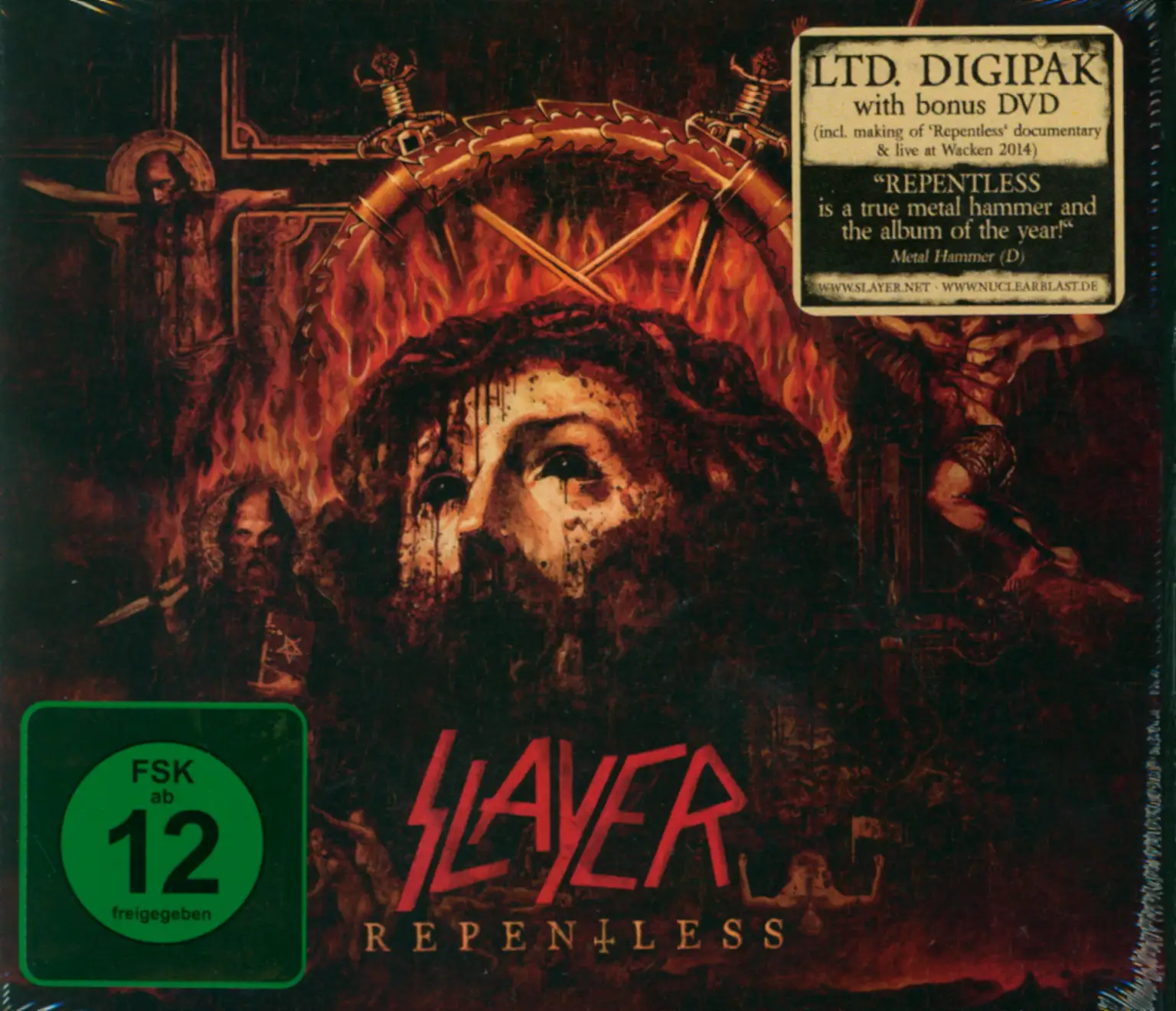 Slayer: Repentless, 2×CD