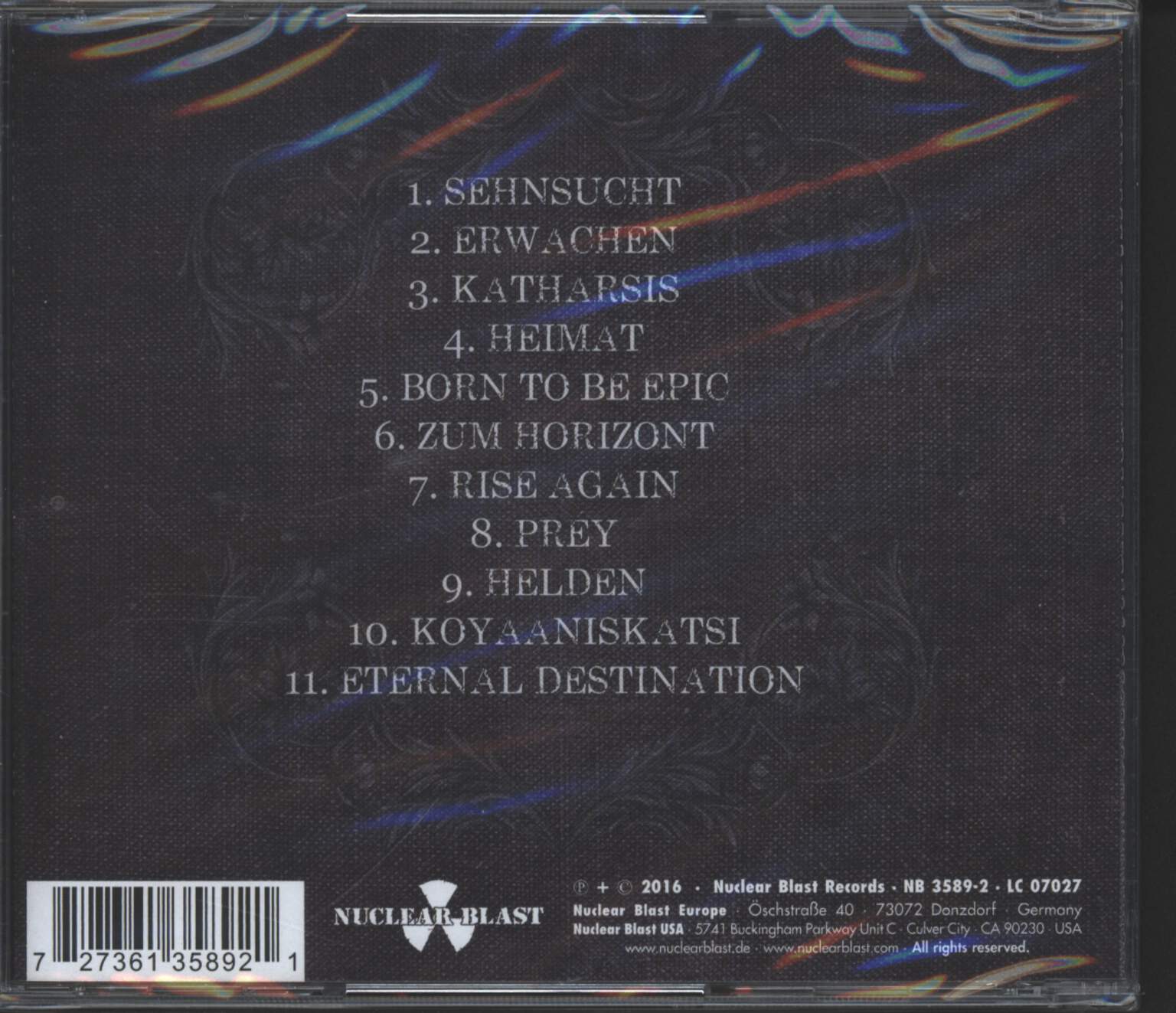 Equilibrium: Armageddon, CD