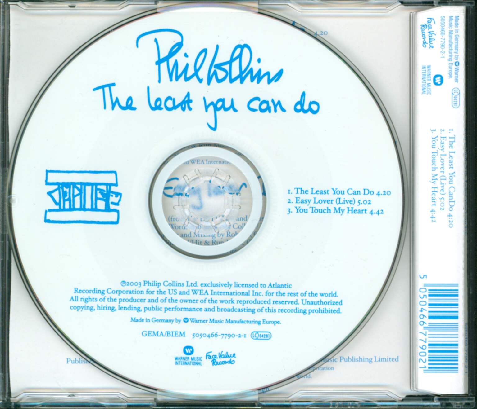 Phil Collins: The Least You Can Do, Mini CD