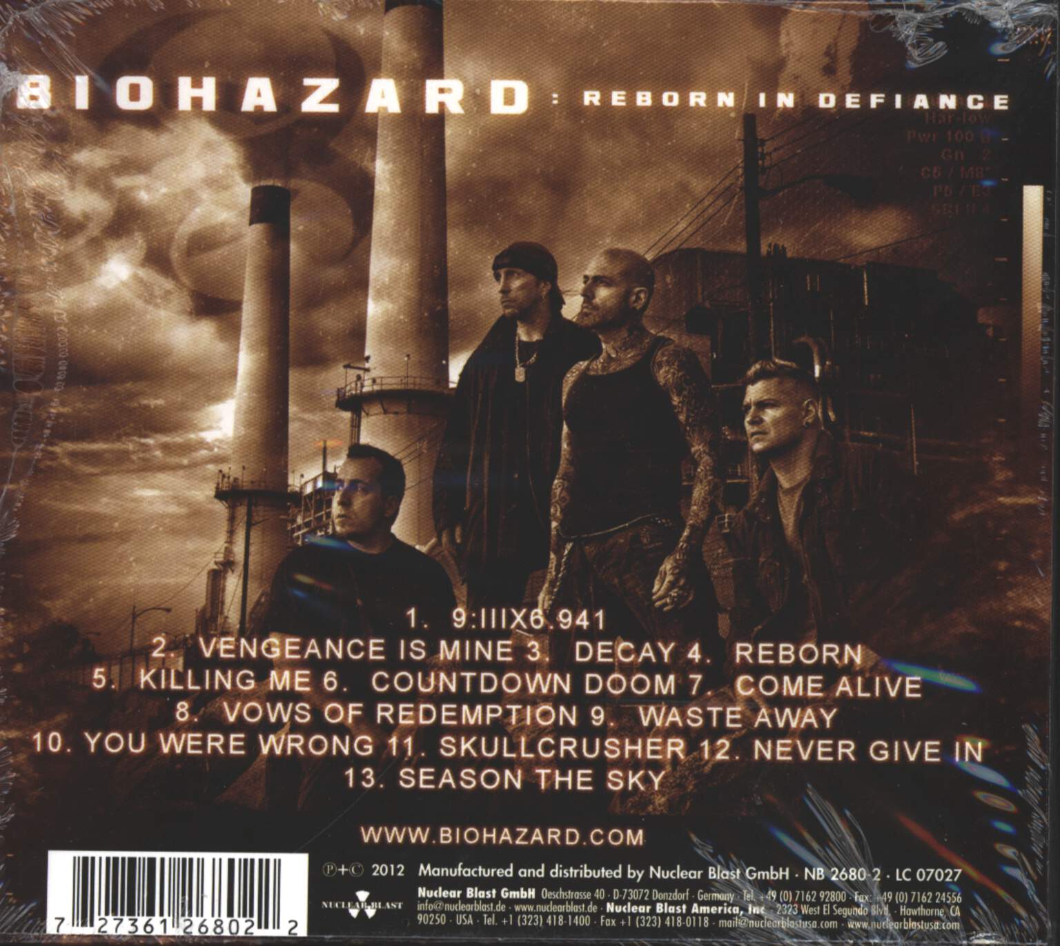 Biohazard: Reborn In Defiance, CD