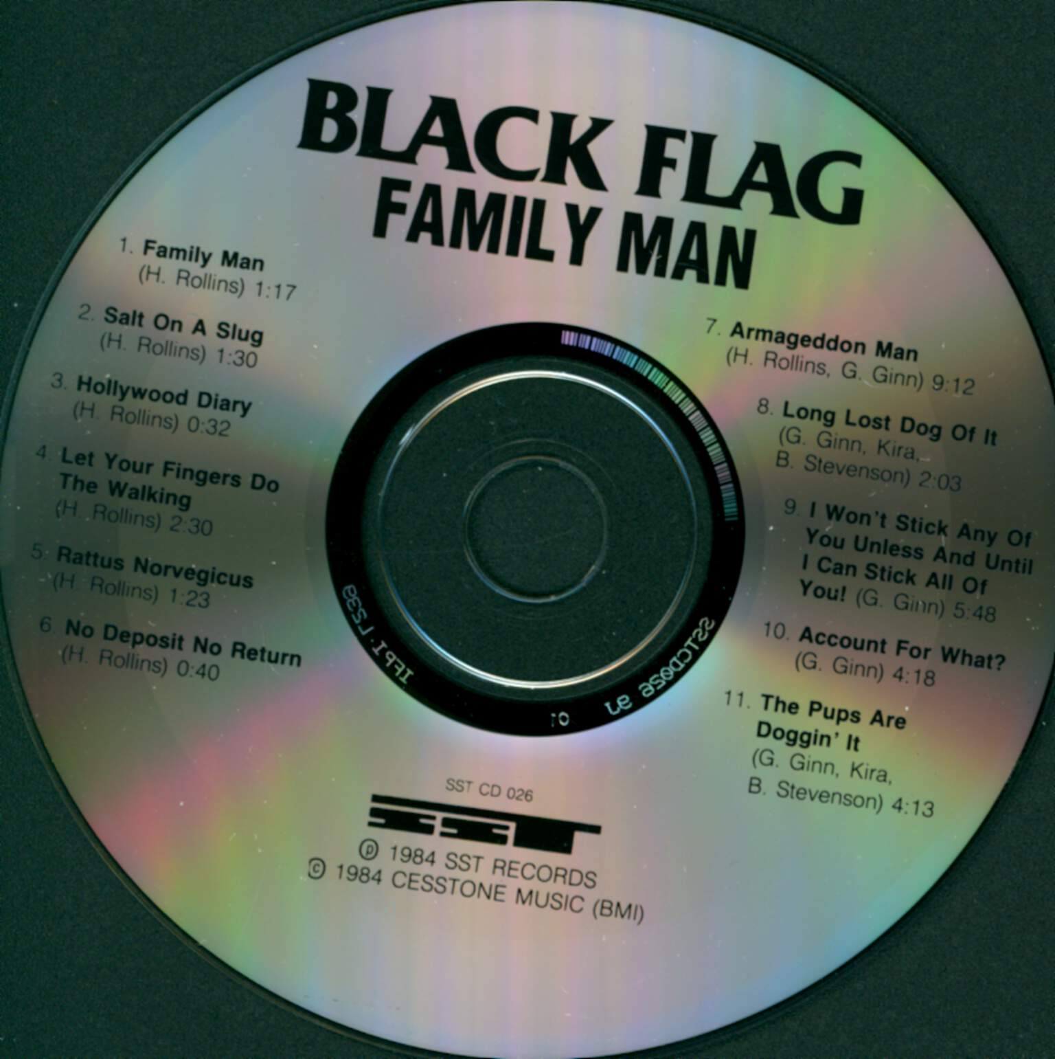 Black Flag: Family Man, CD