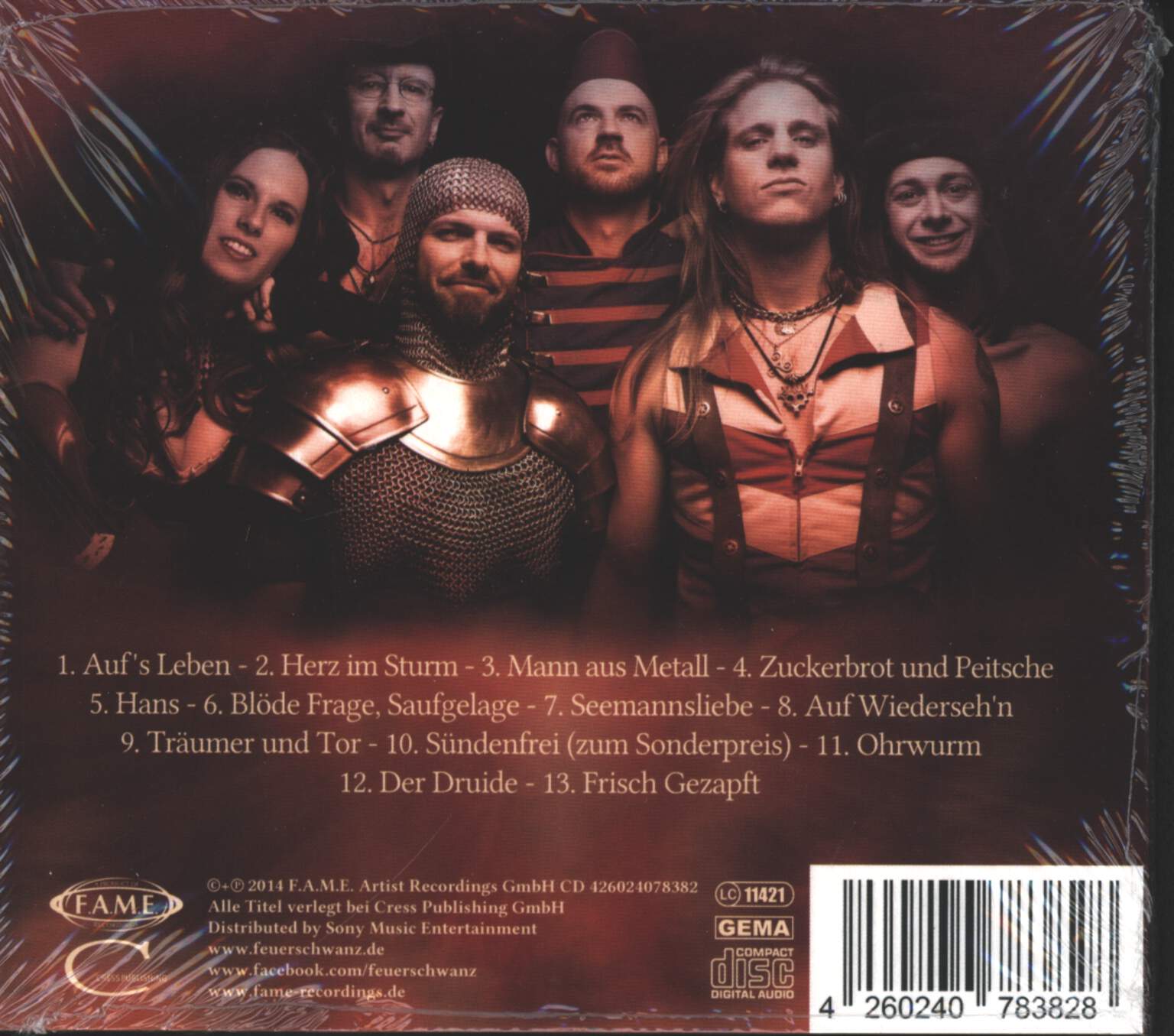 Feuerschwanz: Auf's Leben!, CD