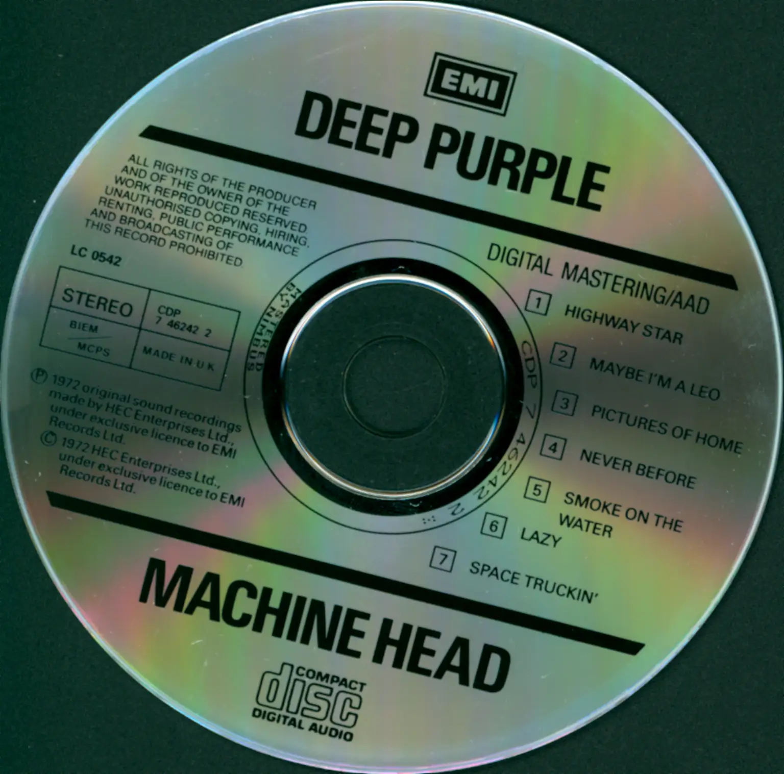 Deep Purple: Machine Head, CD