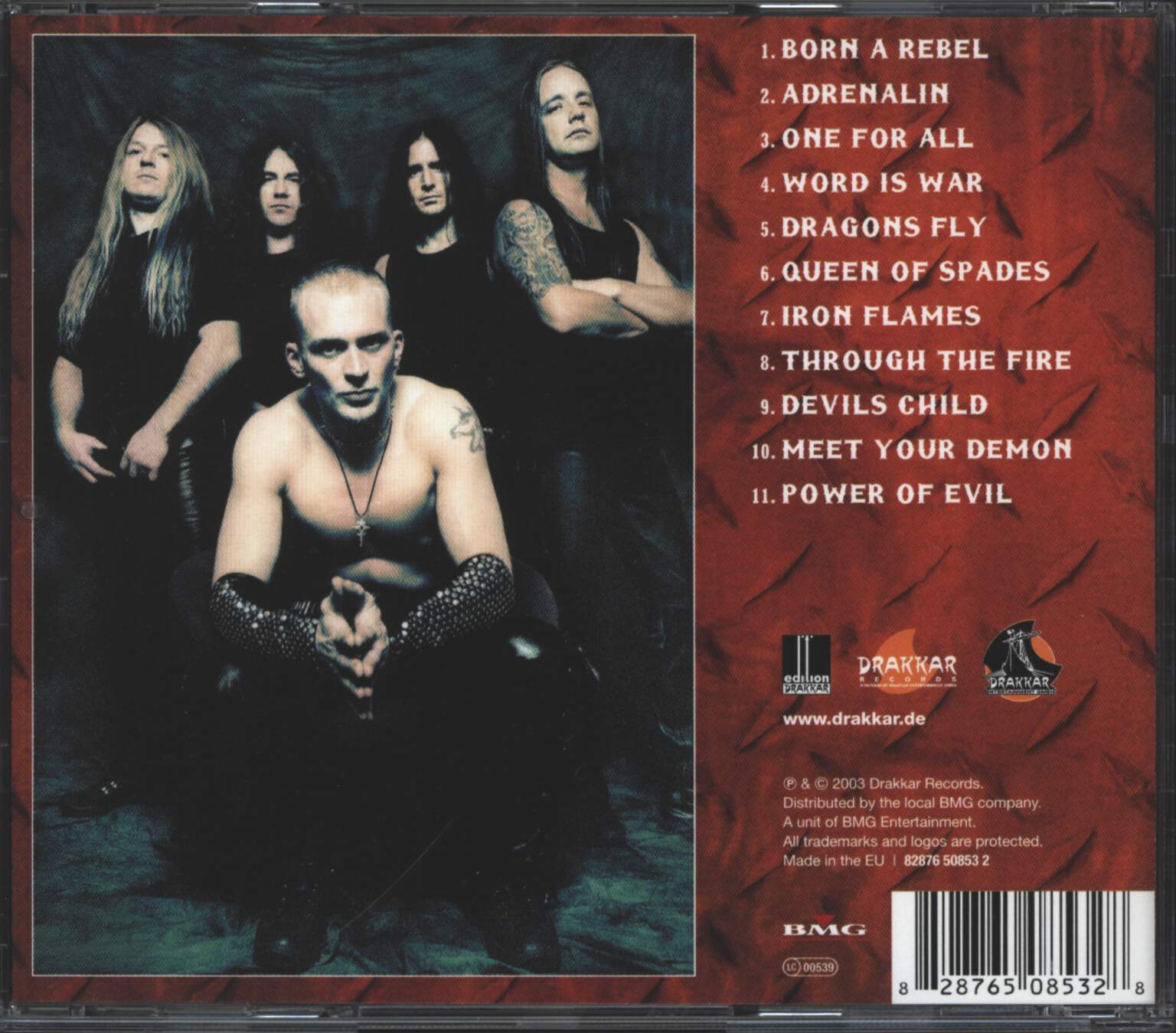 Rebellion: Born A Rebel, CD