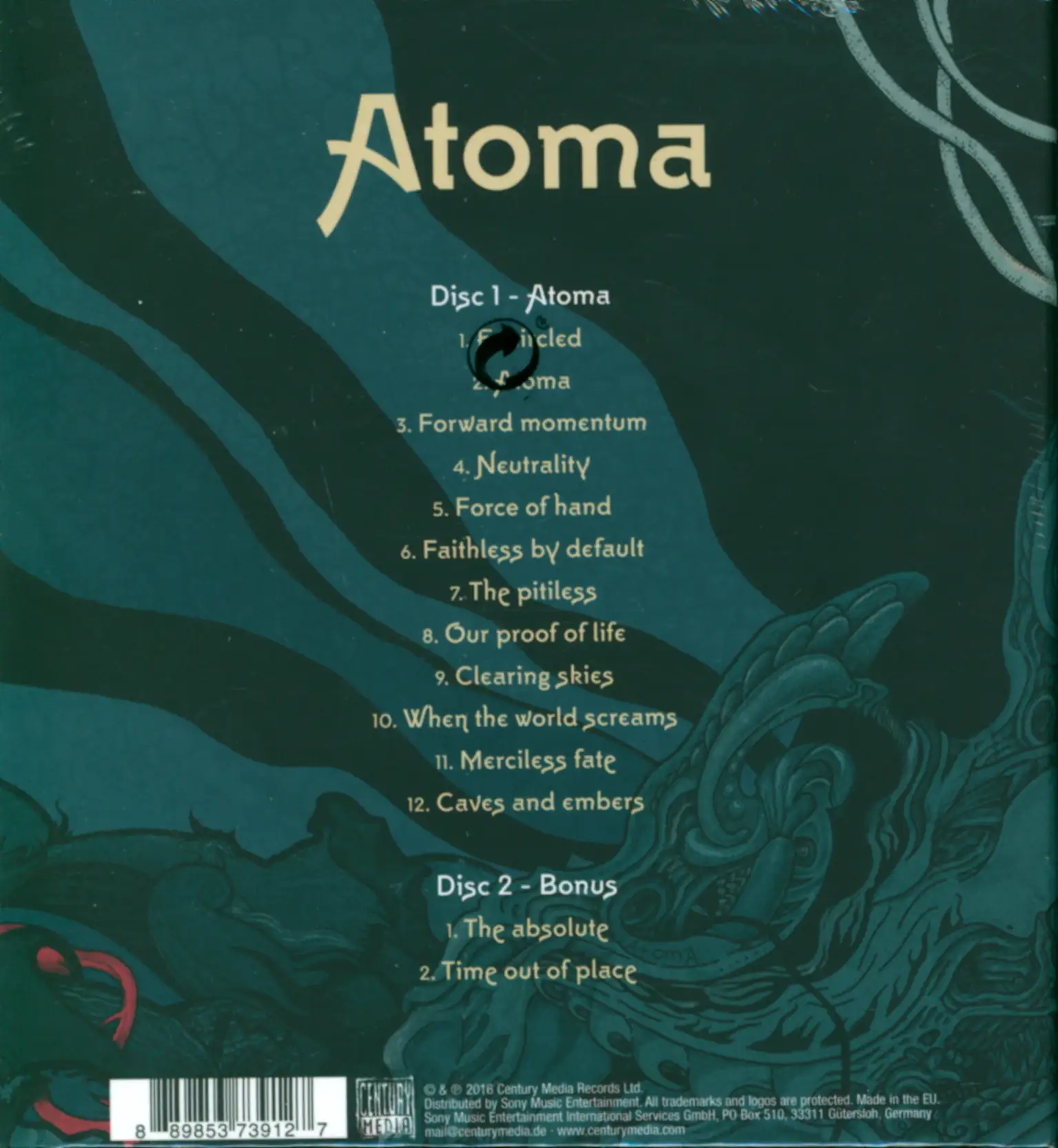 Dark Tranquillity: Atoma, 2×CD