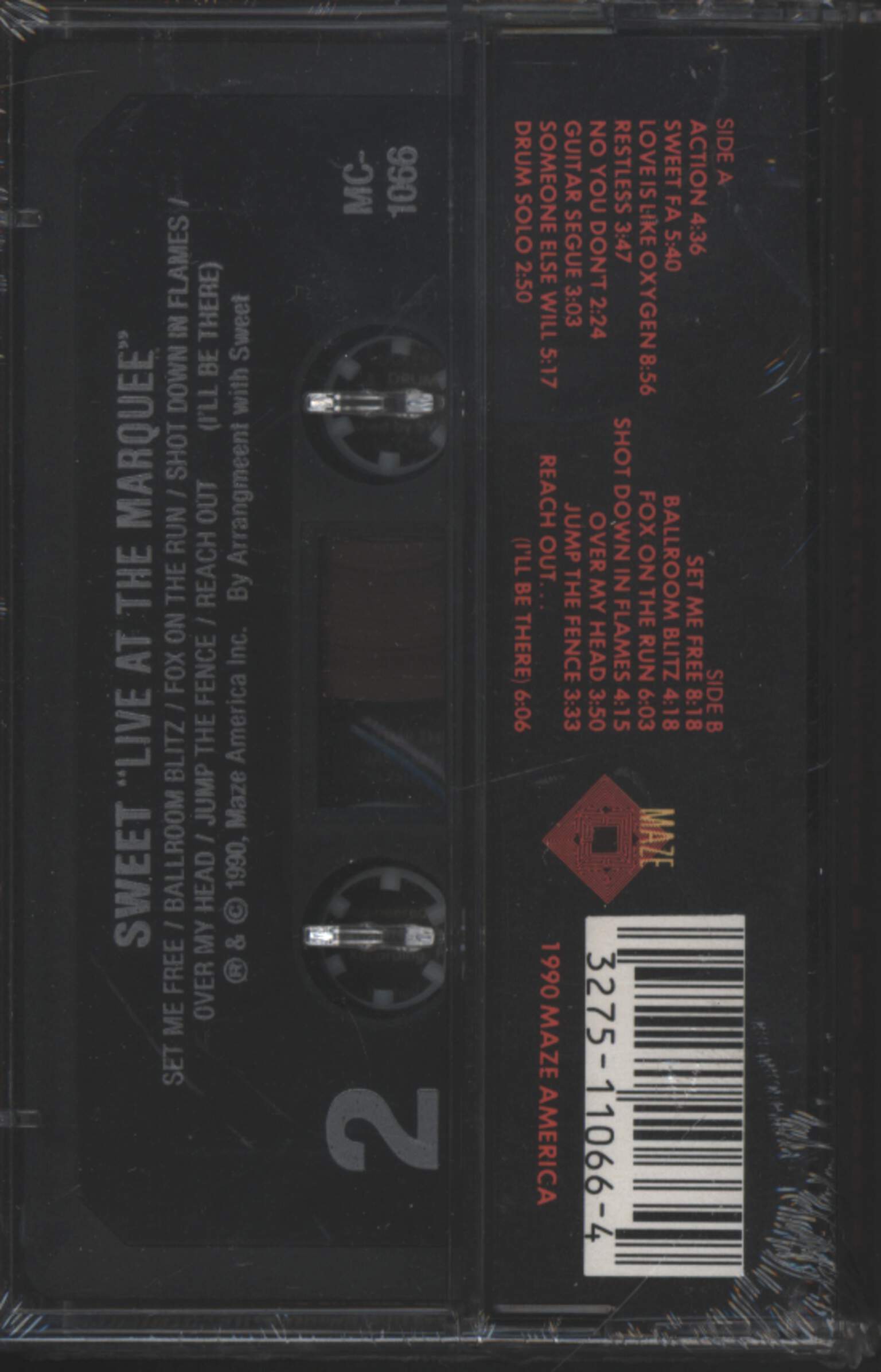The Sweet: Live At The Marquee, Tape