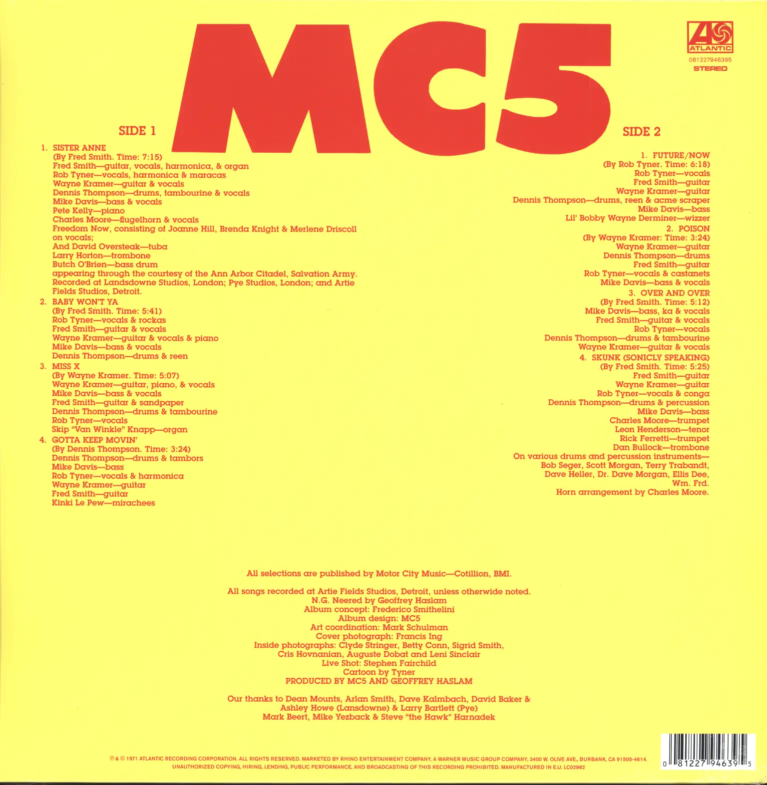 MC5: High Time, LP (Vinyl)