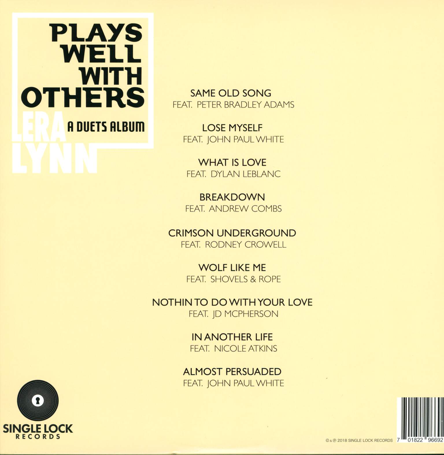 Lera Lynn: Plays Well With Others (A Duets Album), LP (Vinyl)