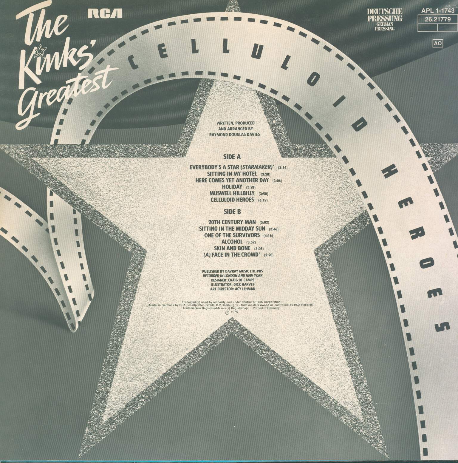 The Kinks: Celluloid Heroes - The Kinks' Greatest, LP (Vinyl)