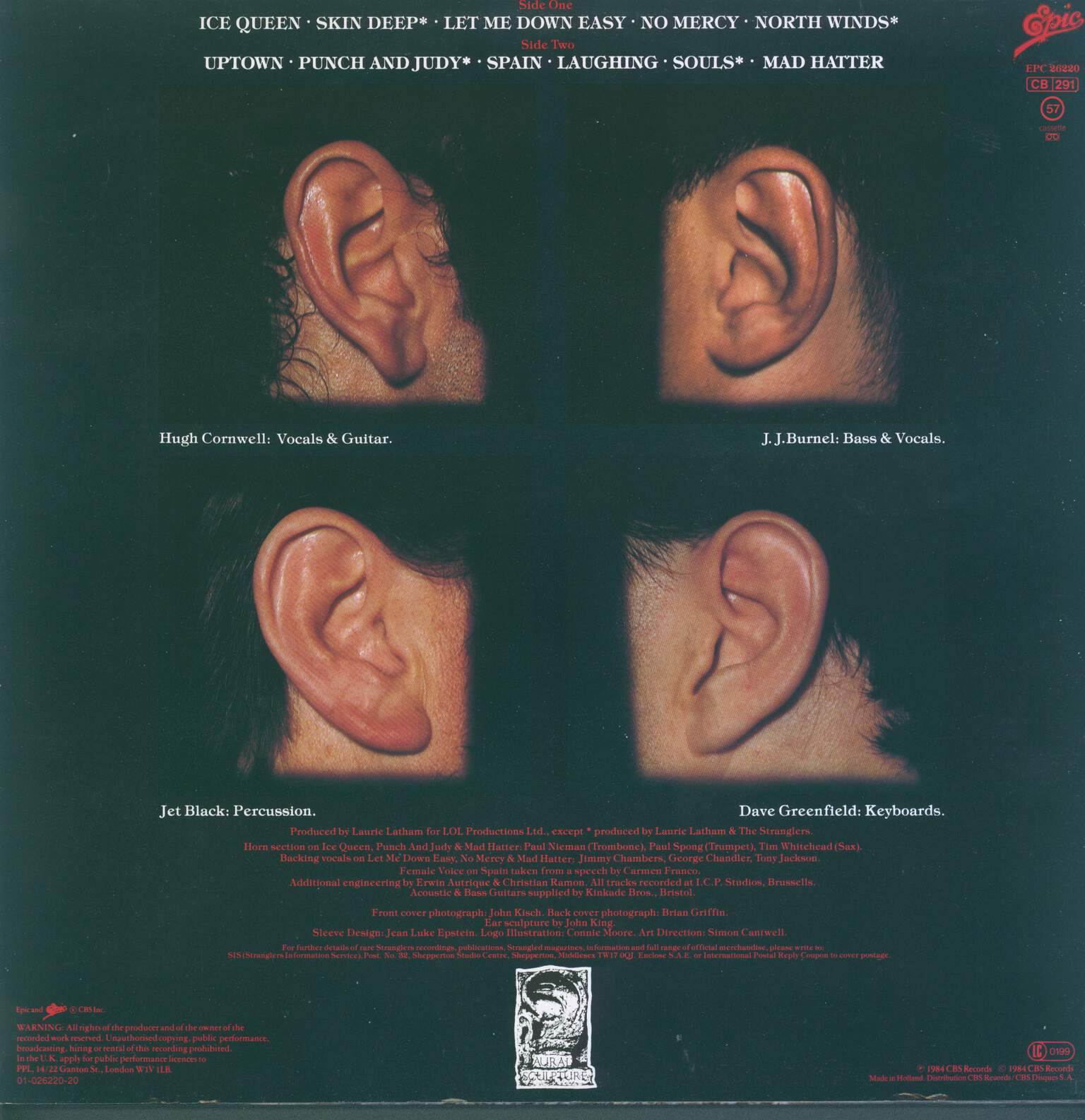 The Stranglers: Aural Sculpture, LP (Vinyl)