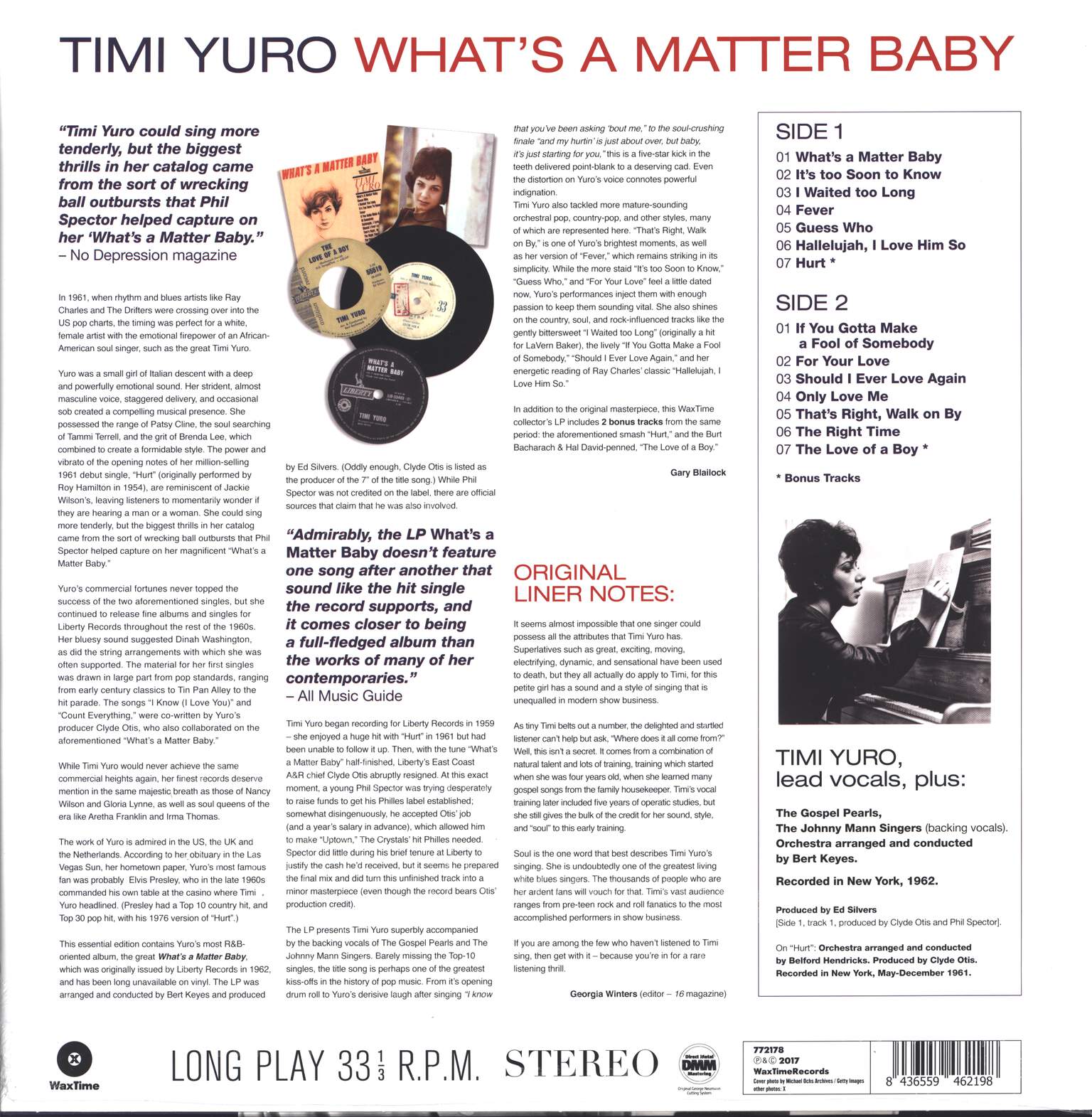 Timi Yuro: What's A Matter Baby, LP (Vinyl)