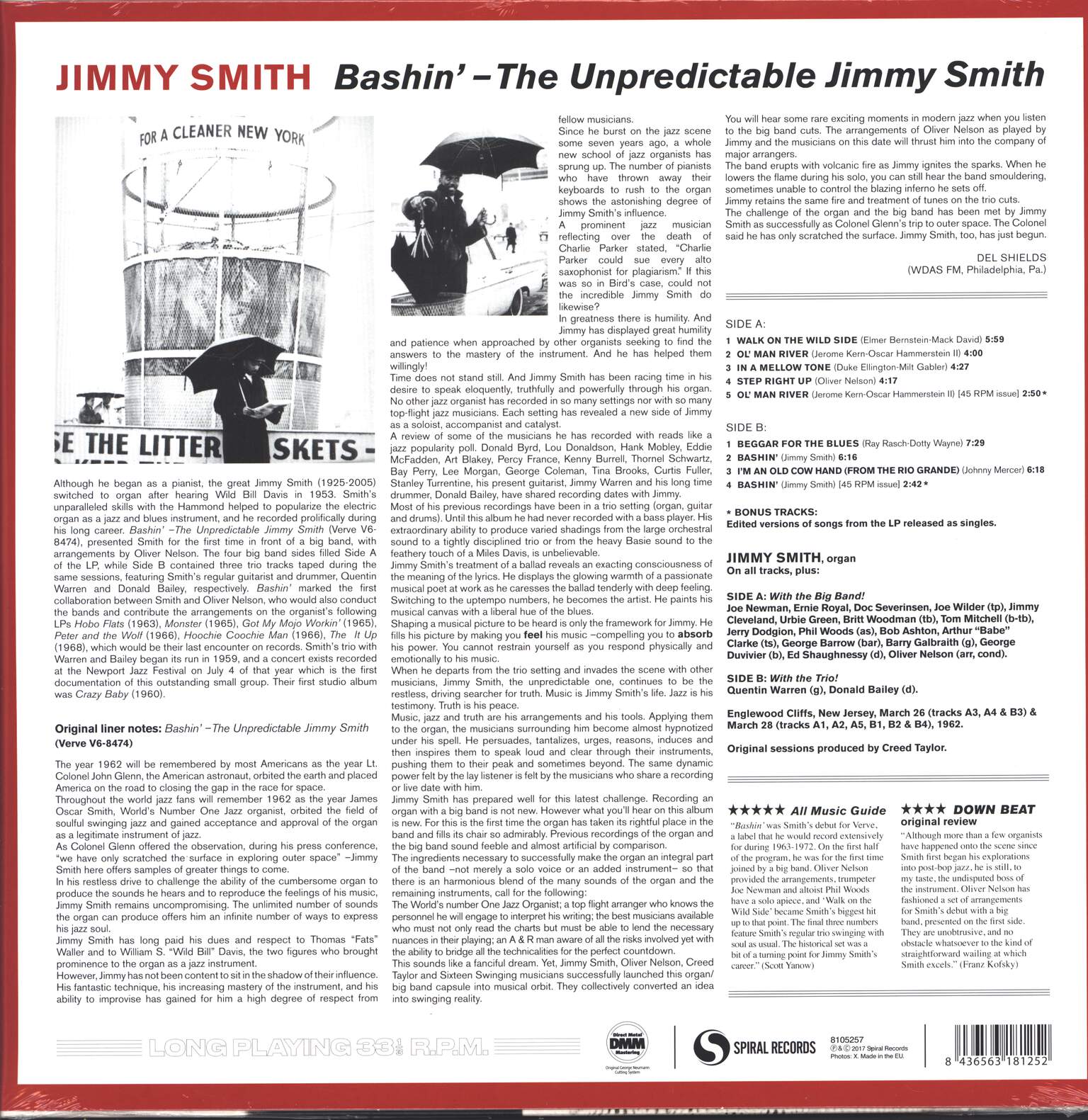 Jimmy Smith: Bashin' - The Unpredictable Jimmy Smith, LP (Vinyl)